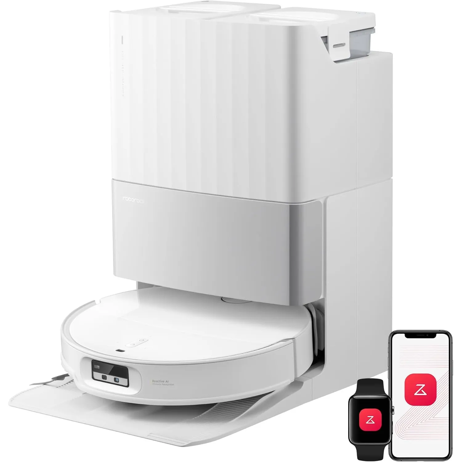 roborock Qrevo EdgeT Saugroboter mit Wischfunktion, 18.500 Pa Saugkraft