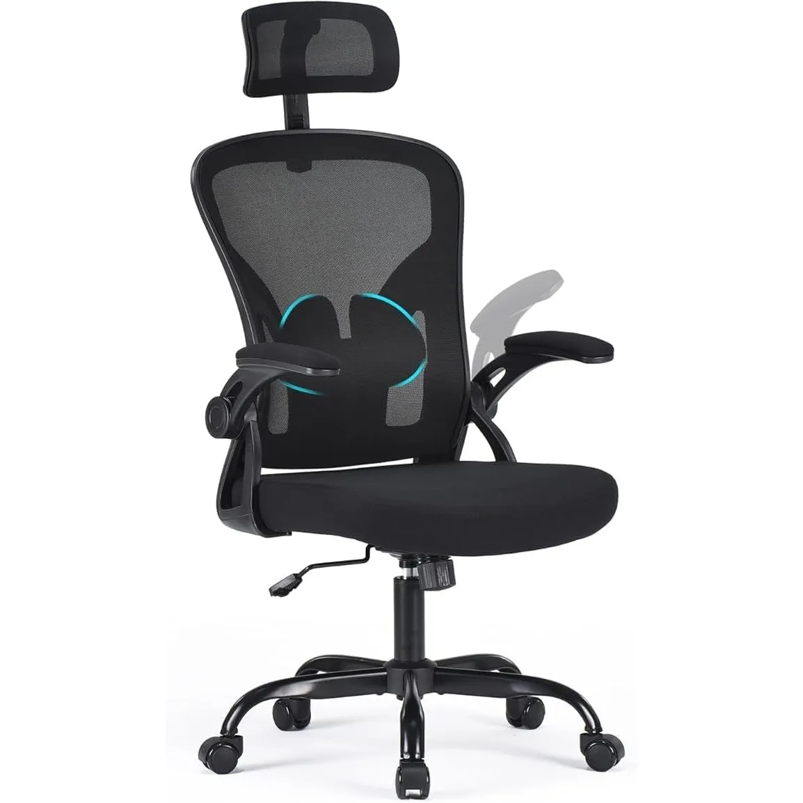 Farini Höhenverstellbar Ergonomischer Stuhl Schreibtisch Bürostuhl mit Kopfstütze, Home Office Stuhl Computer Stühle Ch…