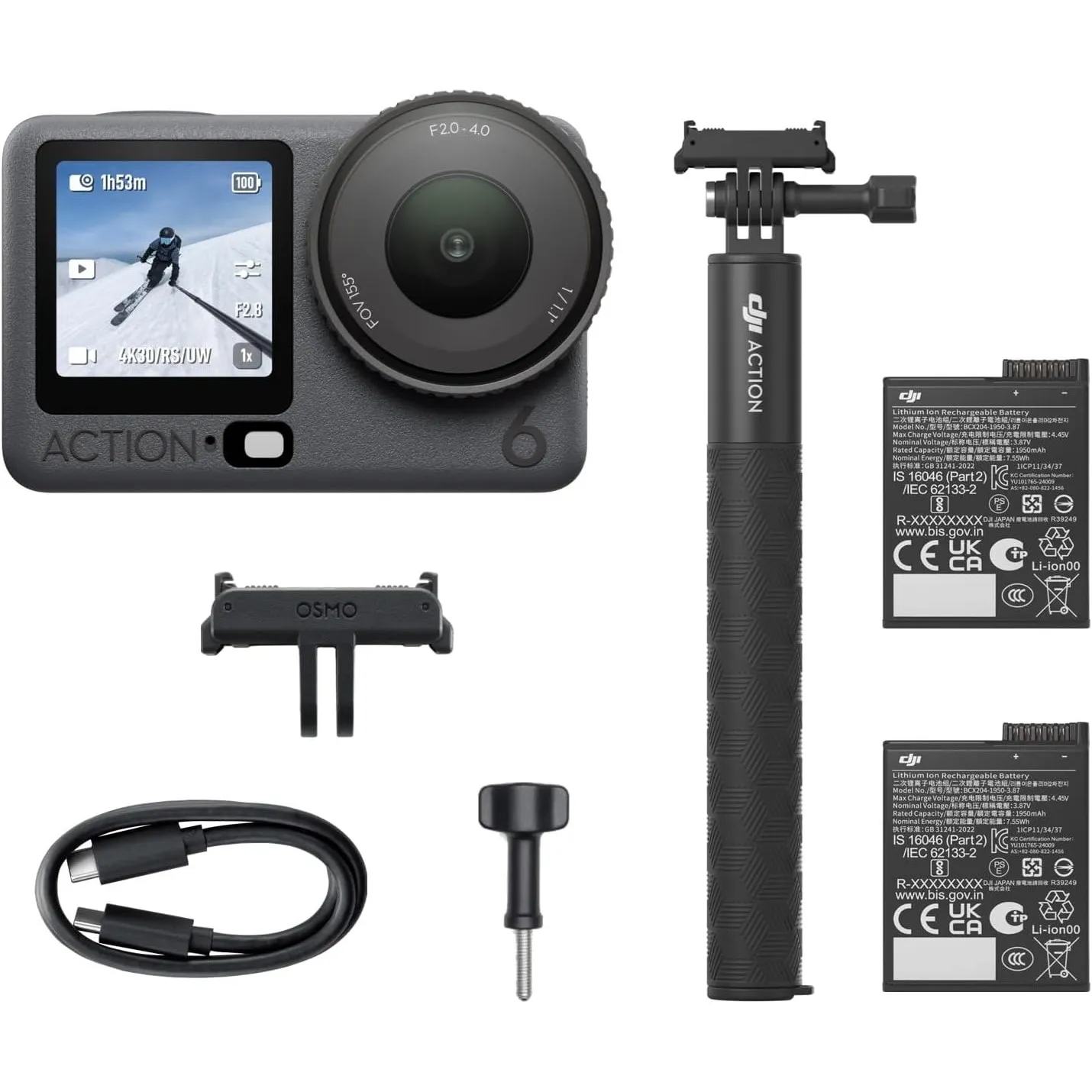 DJI Osmo Action 6 Capture More Combo, 8K-Action-Cam für viele Szenarien