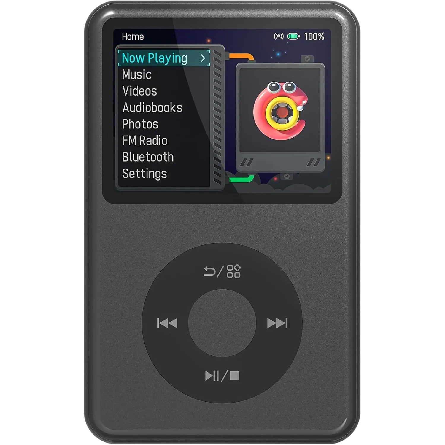 Innioasis Y1 MP3 Player - Zeitlose Klasse: 128 GB, Bluetooth, Video-Player, Hörbücher, FM-Radio und Touch Wheel-Steueru…