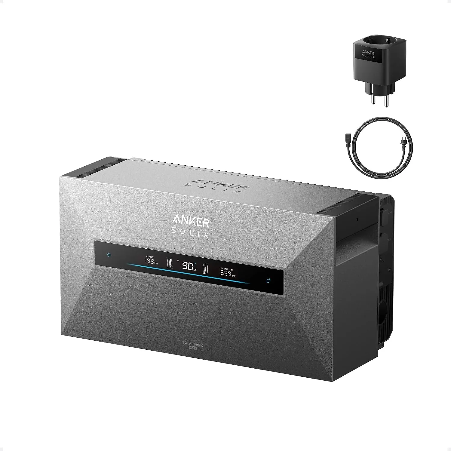 Anker SOLIX Max AC Solarbank, Plug&Play Balkonkraftwerk mit Speicher