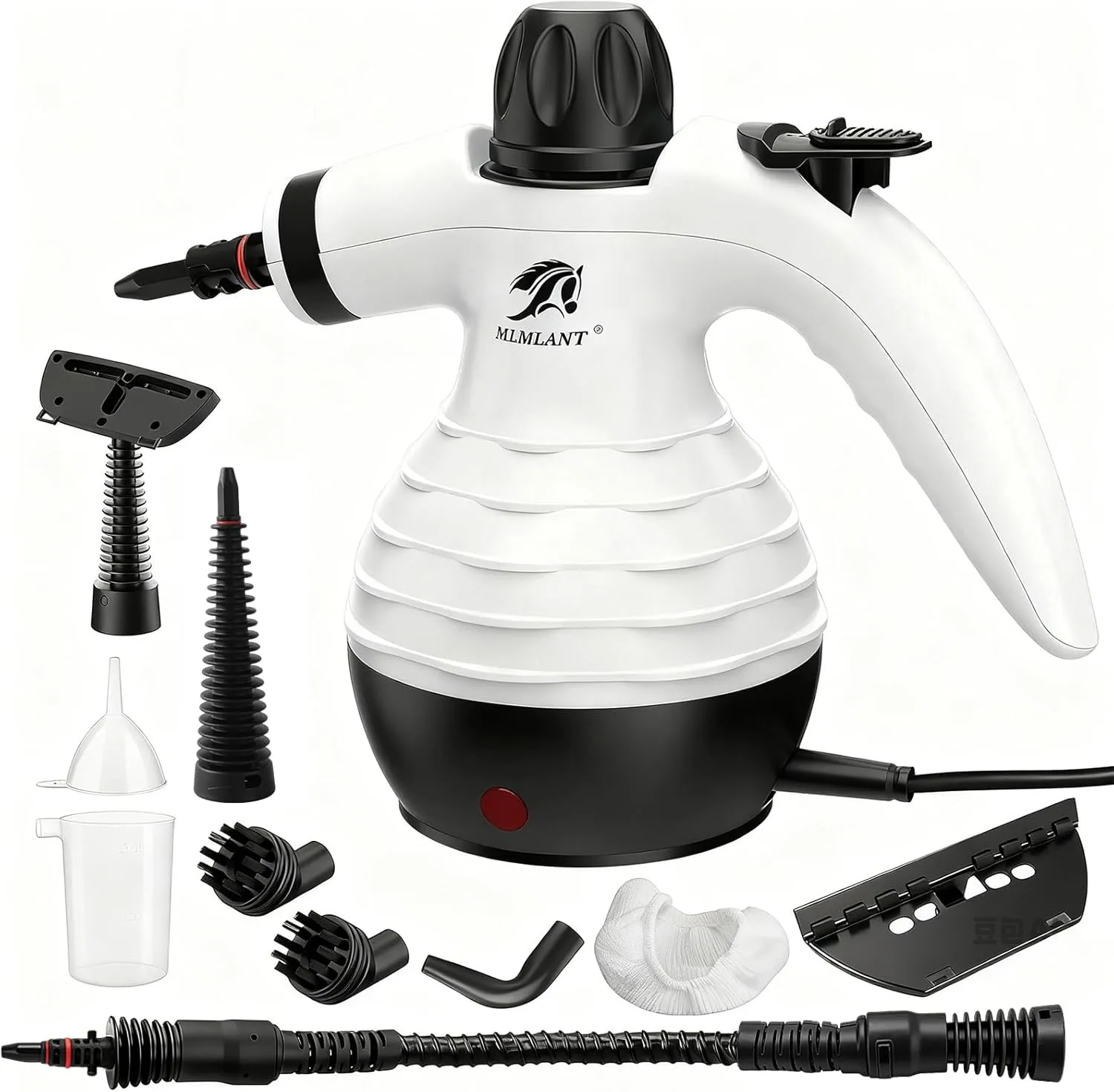 MLMLANT Dampfreiniger, Multifunktionaler Tragbarer Dampfreiniger mit Sicherheitsverriegelung und 10-teiligem Zubehörset…