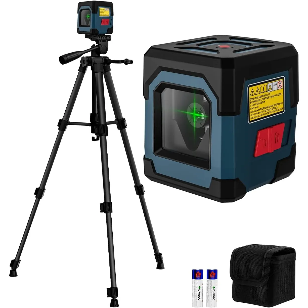 Laser Wasserwaage, RockSeed Kreuzlinienlaser mit 102cm Eisenstativ, Selbstnivellierung, Vertikale und Horizontale Linie…