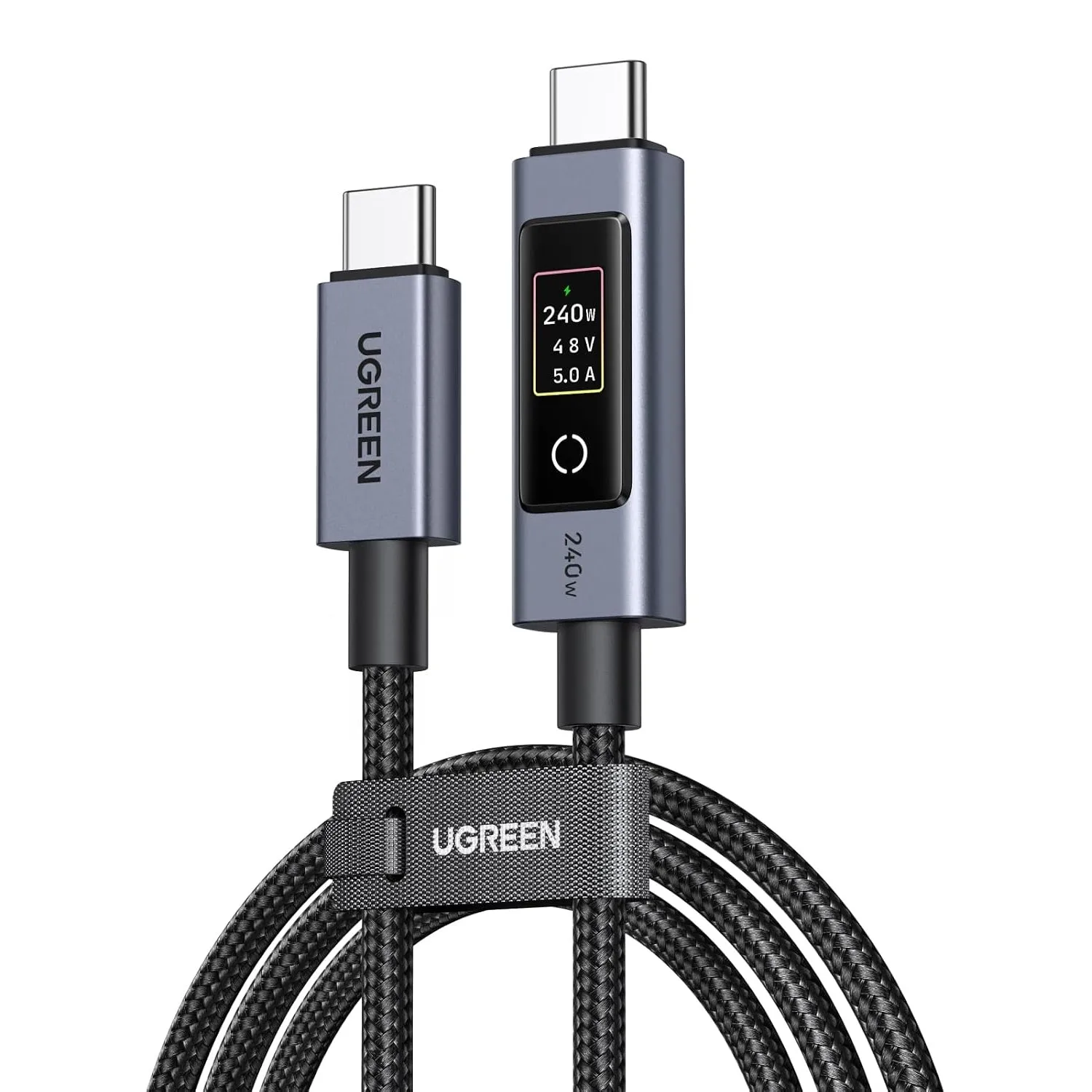 UGREEN Nexode 240W USB-C Kabel mit TFT-Display, Echtzeit-Leistungsanzeige