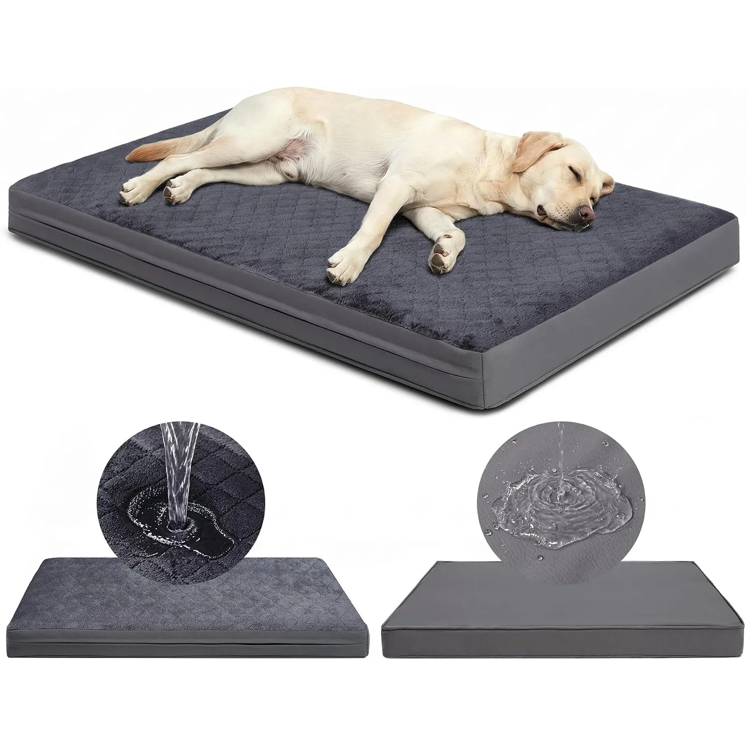 Orthopädisches Hundebett Grosse Hunde XL-111x81cm,Hundekissen Wasserdicht