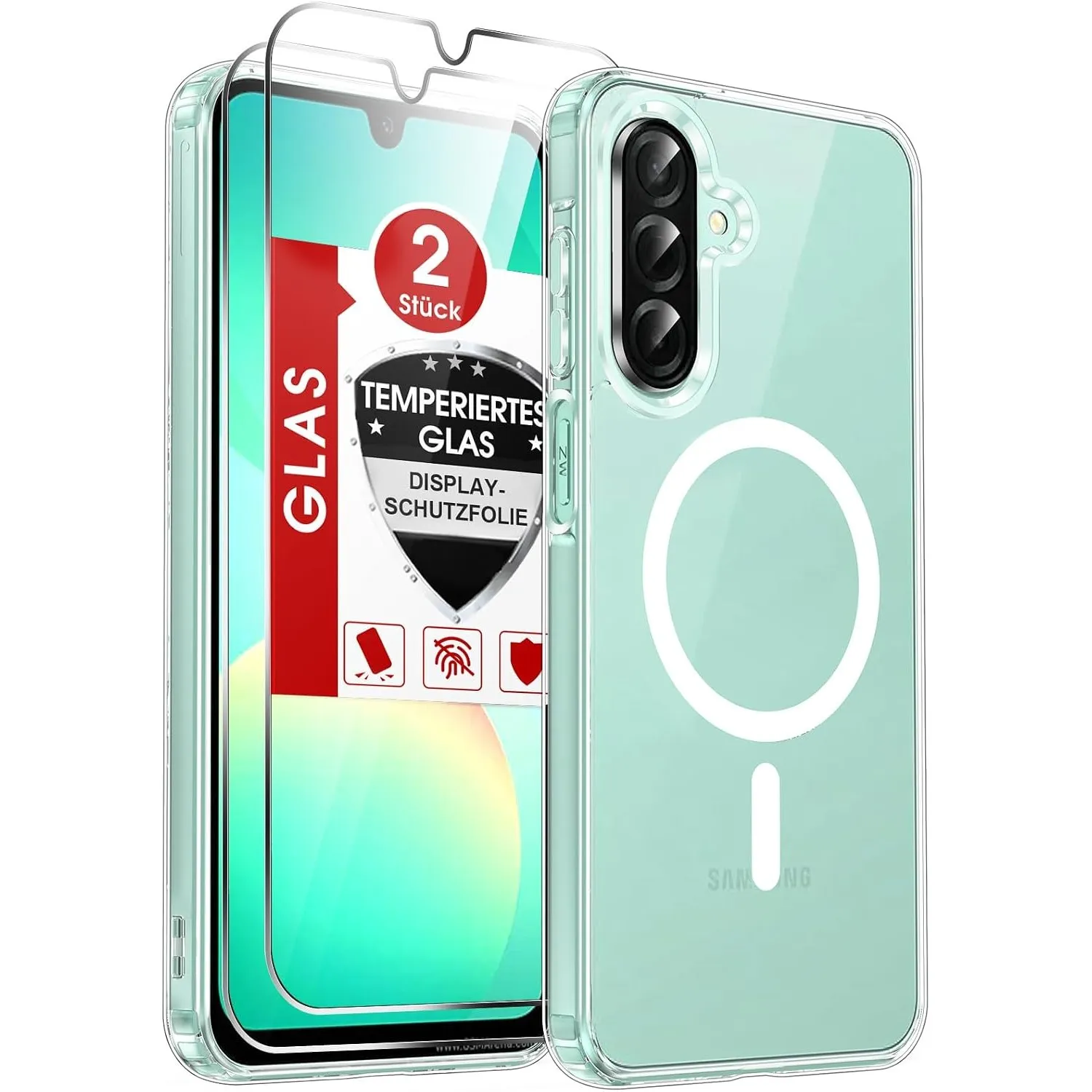 LeYi Nie Vergilbung HD Klar Hülle für Samsung Galaxy A26 4G / 5G mit Magsafe Case A 26 Handyhülle für Panzerglas 2X, Ma…