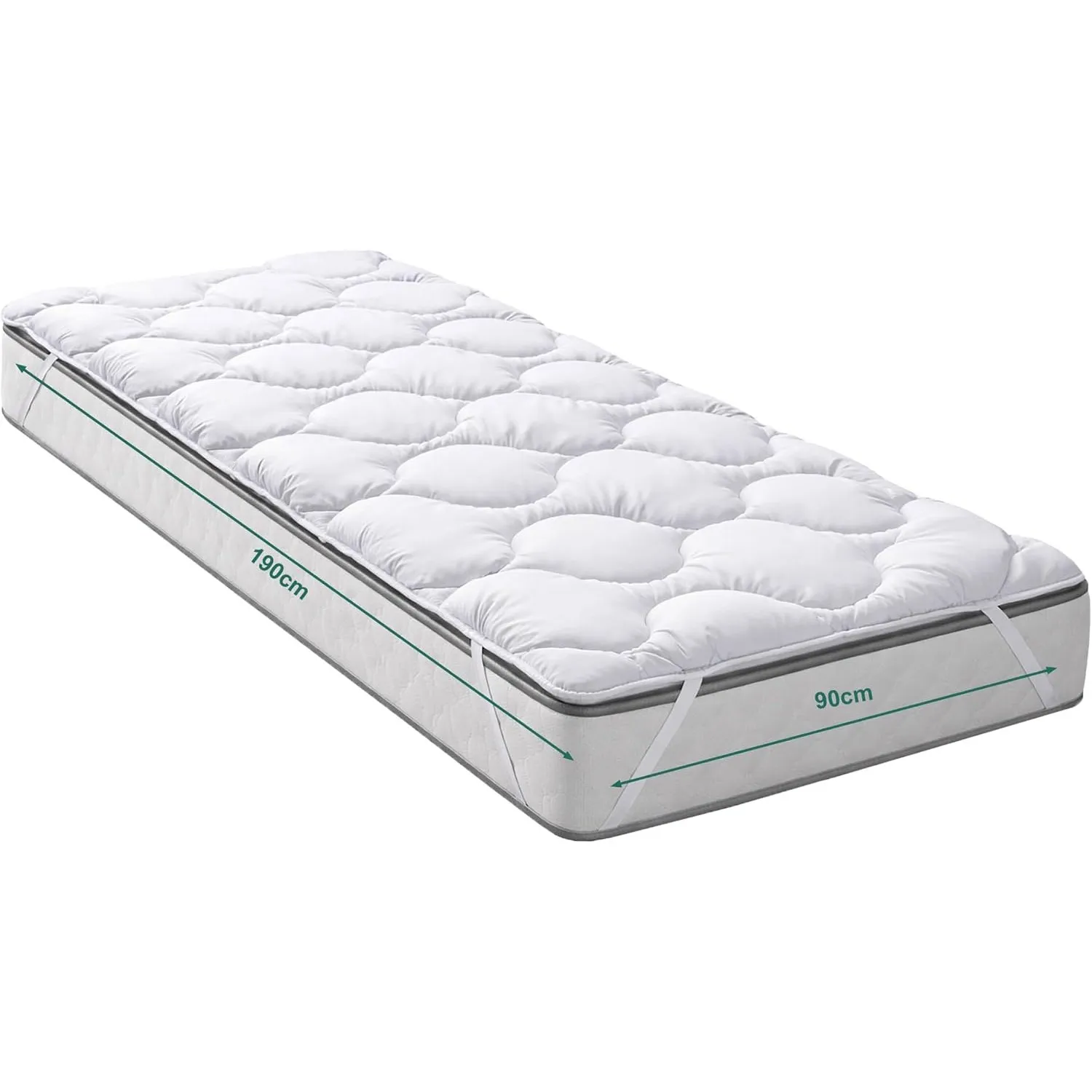 KNERST Matratzenauflage 90x190, Matratzenschoner, Made in EU, 95°C | Matratzenschutz, Bettauflage, OEKO-TEX® STANDARD 1…