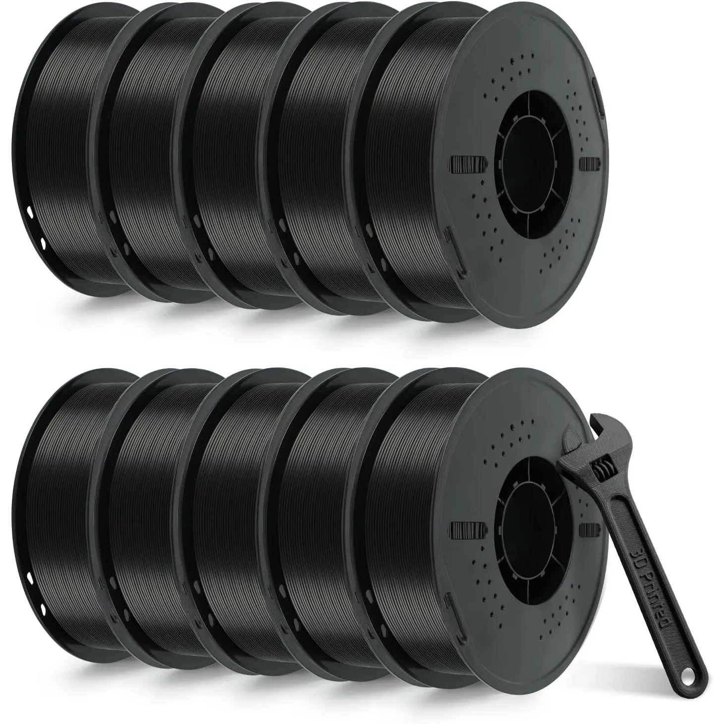 Kingroon PETG Filament 1.75mm, PETG 3D Drucker Filament Maßgenauigkeit ±0,02mm, 10KG Spule (22 LBS) PETG Filament für 3…