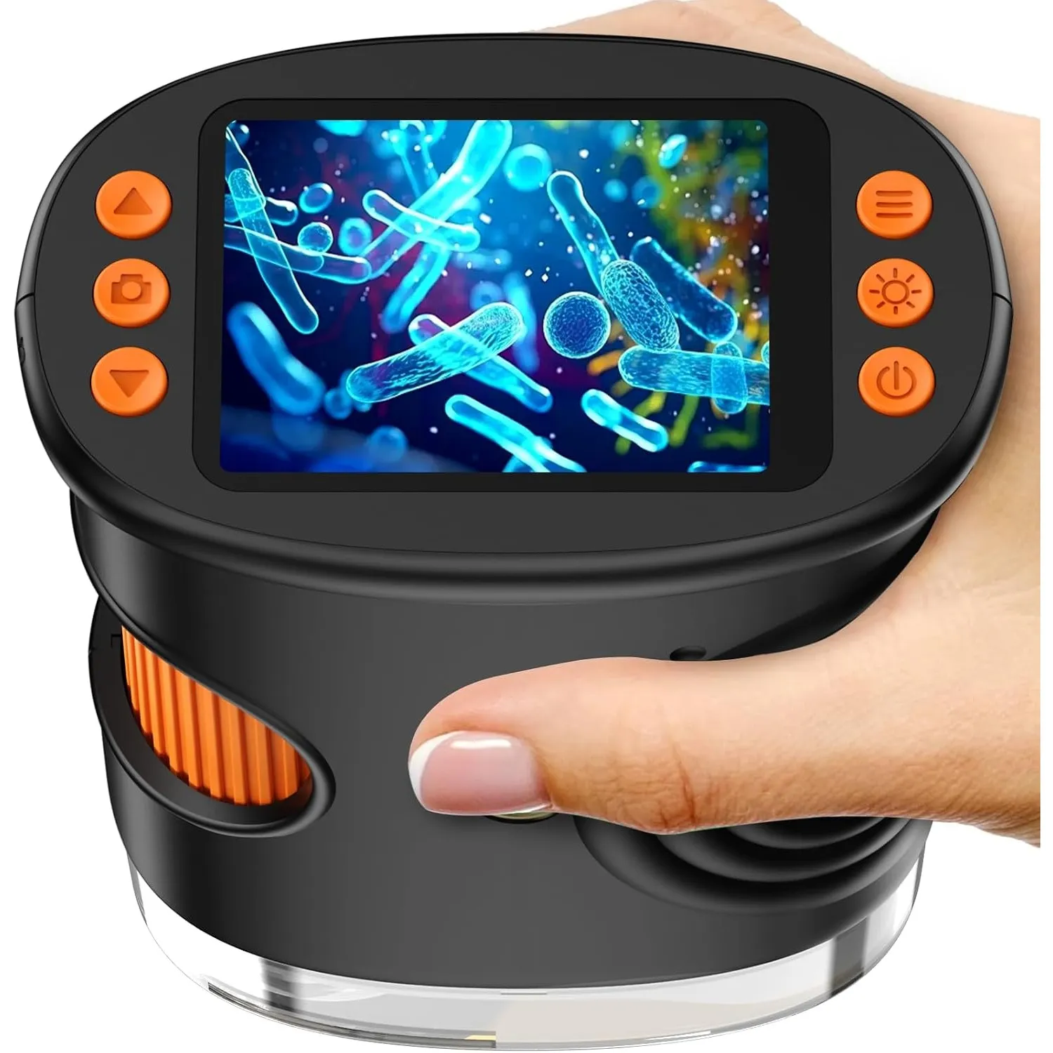 Ashfly Handy Digital Mikroskop für Kinder, 1080P HD 2.0" Bildschirm Taschenmikroskop, Microscope LED Lights -Anschluss …