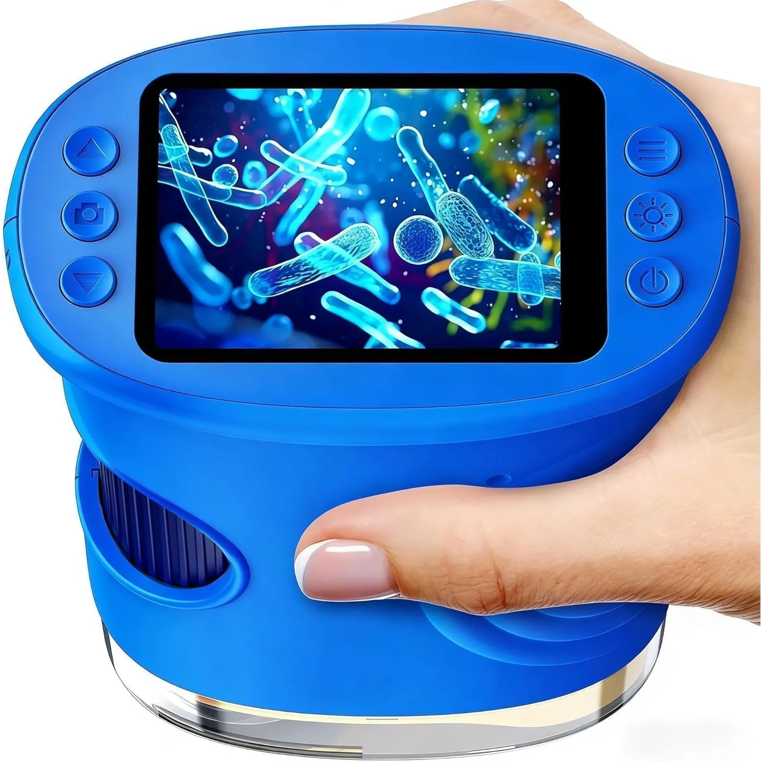 Ashfly Handy Digital Mikroskop für Kinder, 1080P HD 2.0" Bildschirm Taschenmikroskop, Microscope LED Lights -Anschluss …