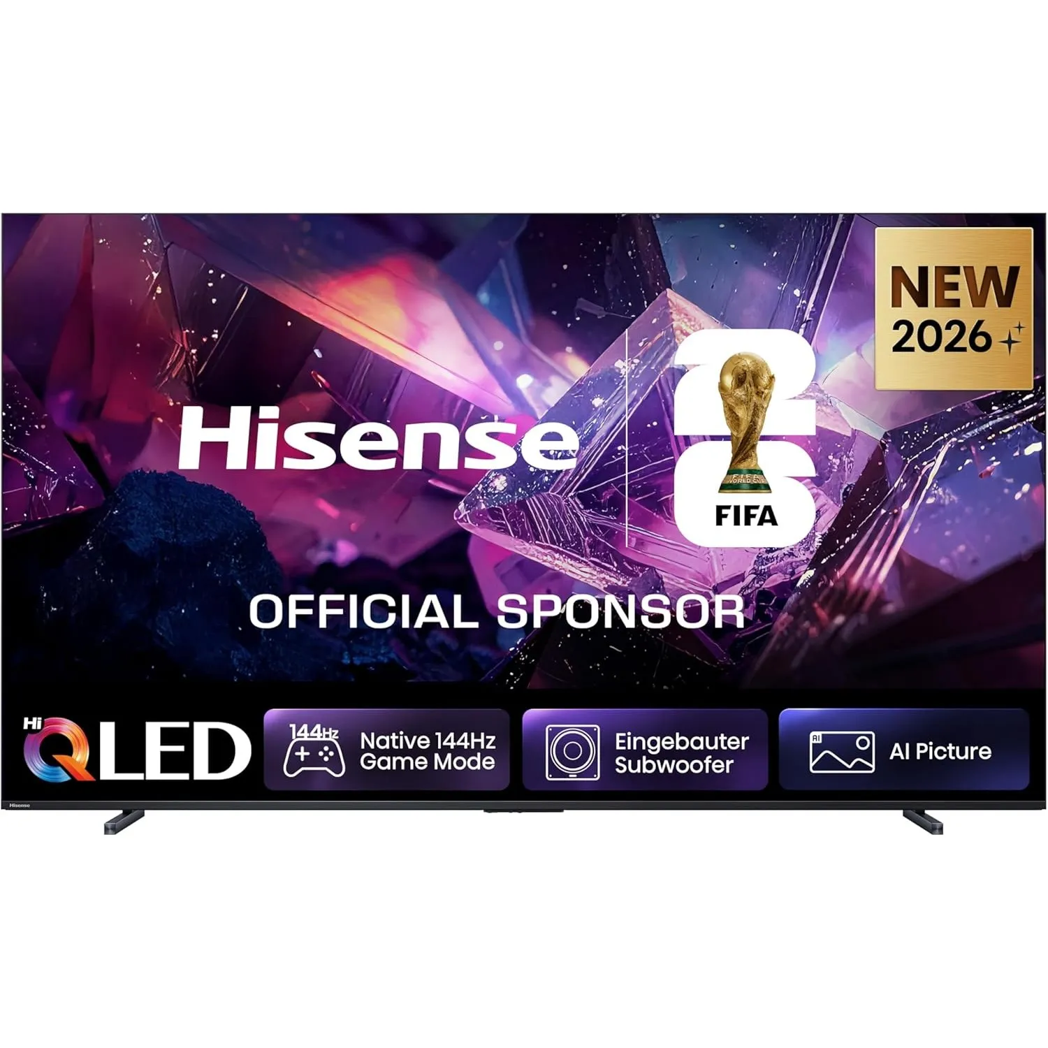 Hisense 100E7DS PRO Fernseher 100 Zoll, 4K UHD QLED, Smart TV, Hi-Concerto, 144Hz Game Mode, Hi-QLED Colour, Built-in S…