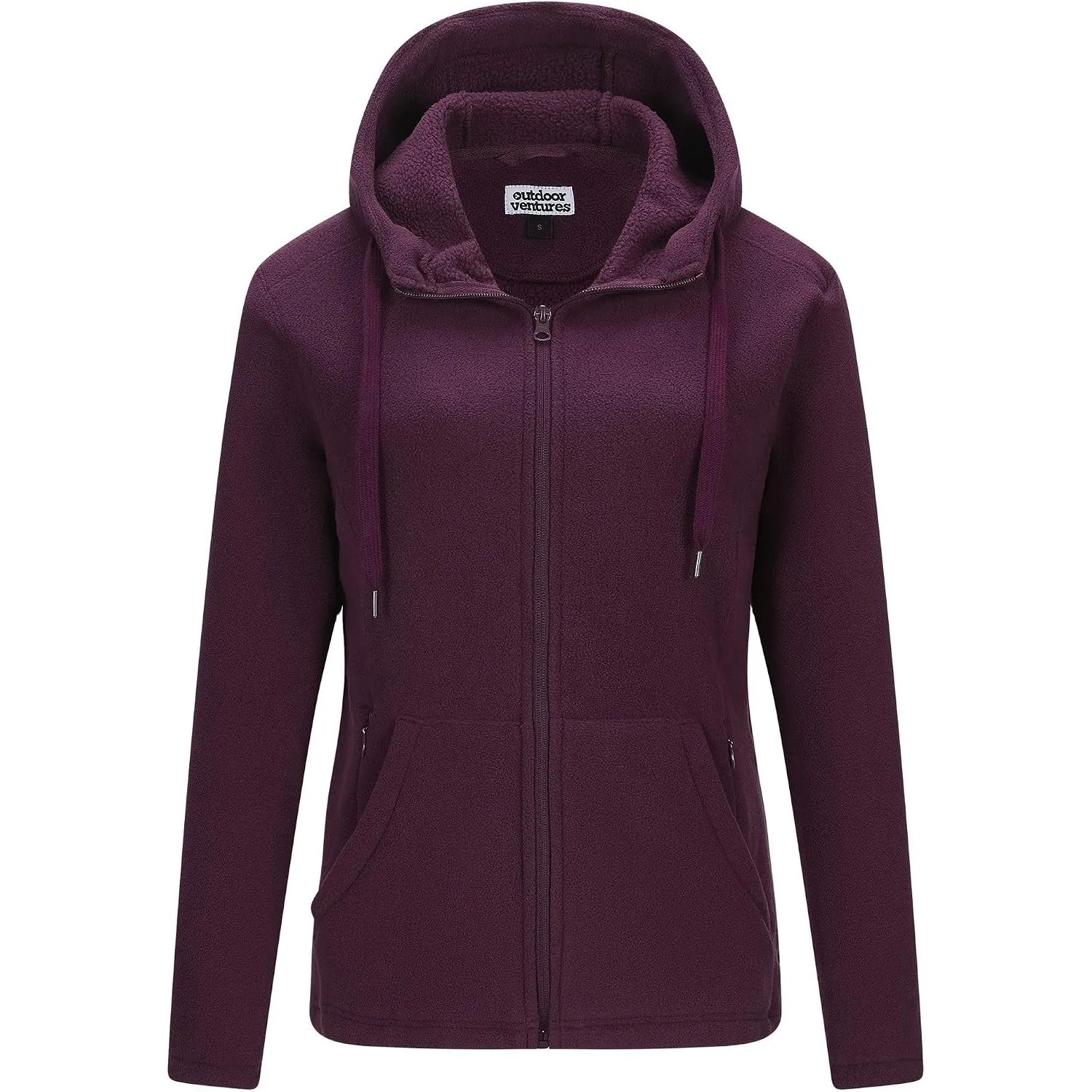 Outdoor Ventures Damen Fleecejacke mit Durchgehendem