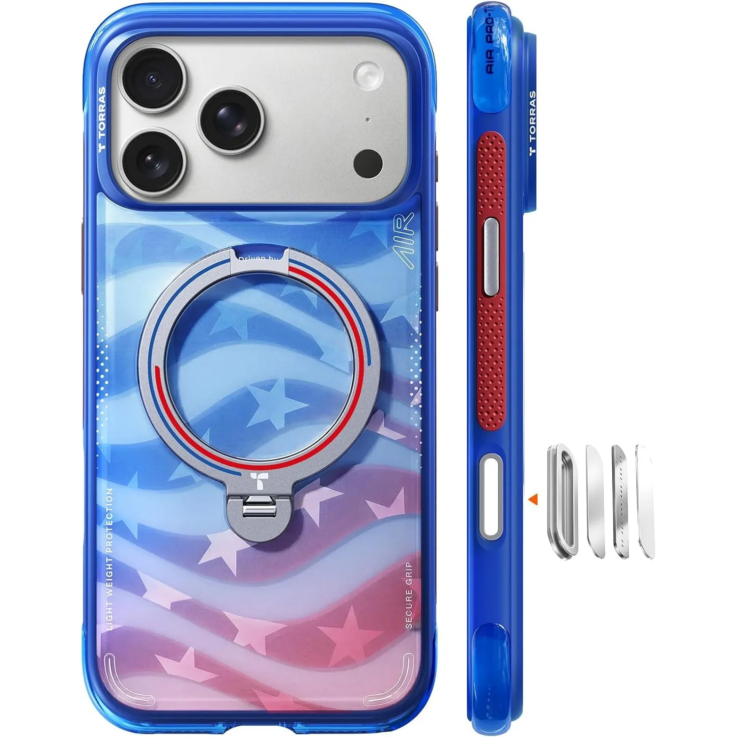 TORRAS Q3 Air 2026 Fußball Limitierte Auflage für iPhone 17 Pro hülle mit echtem Airbags Doppelter Schutz & 360° Magnet…
