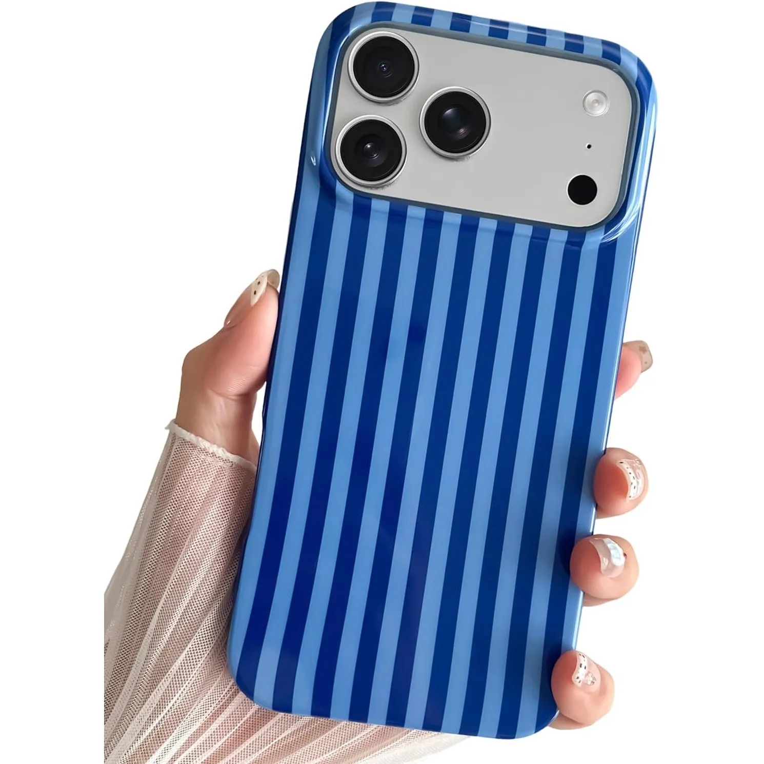 Kompatibel mit iPhone 17 Pro Max Hülle, Süßes Striped Handyhülle, Weiches TPU, Schlanke, Stoßfeste Telefonabdeckung für…