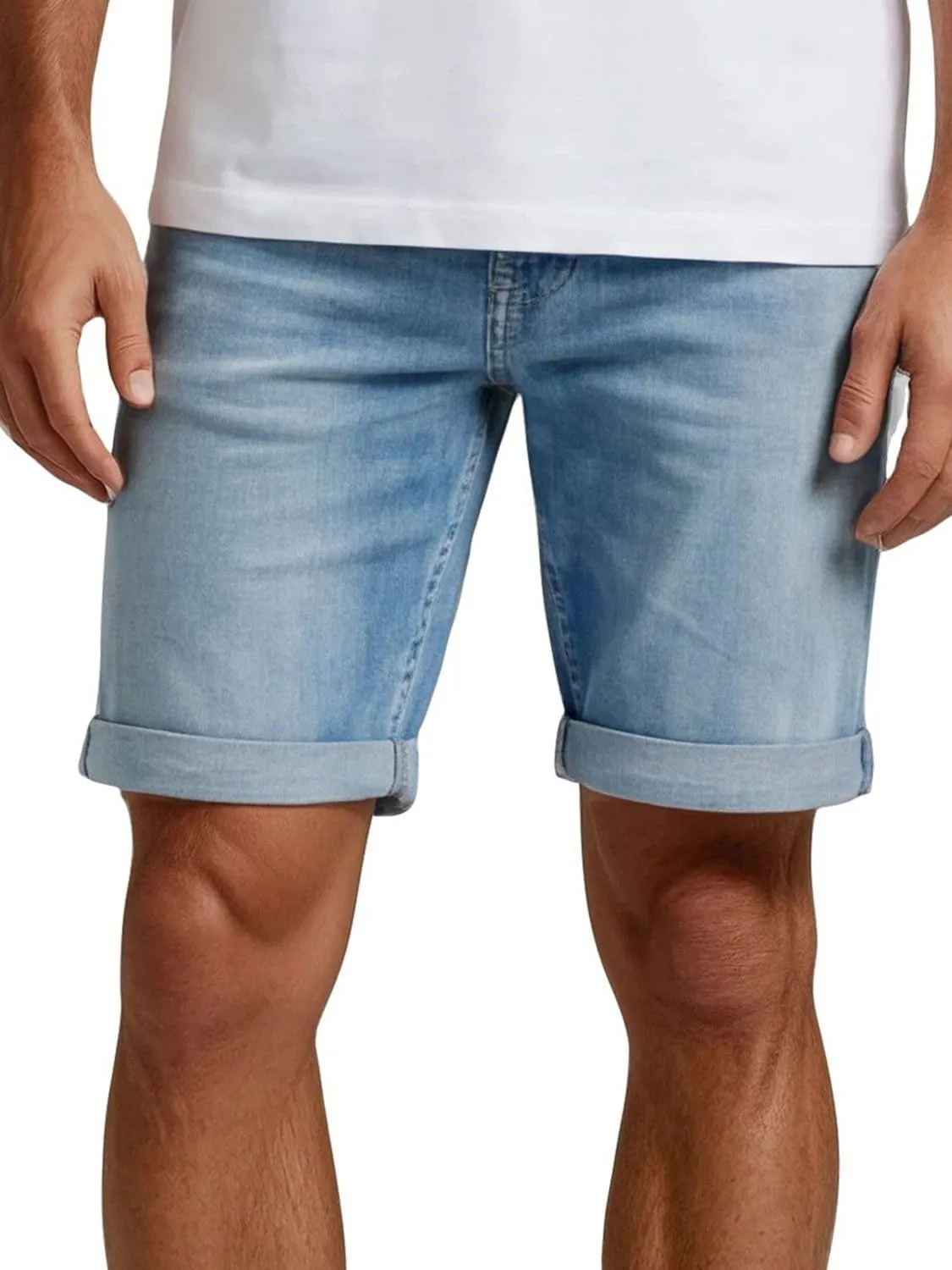 Replay Jeans Shorts Men's Stretch Short Slim Fit New Ambass Shorts Bermuda Shorts Summer Denim Plain Blue Black 30 31 3…