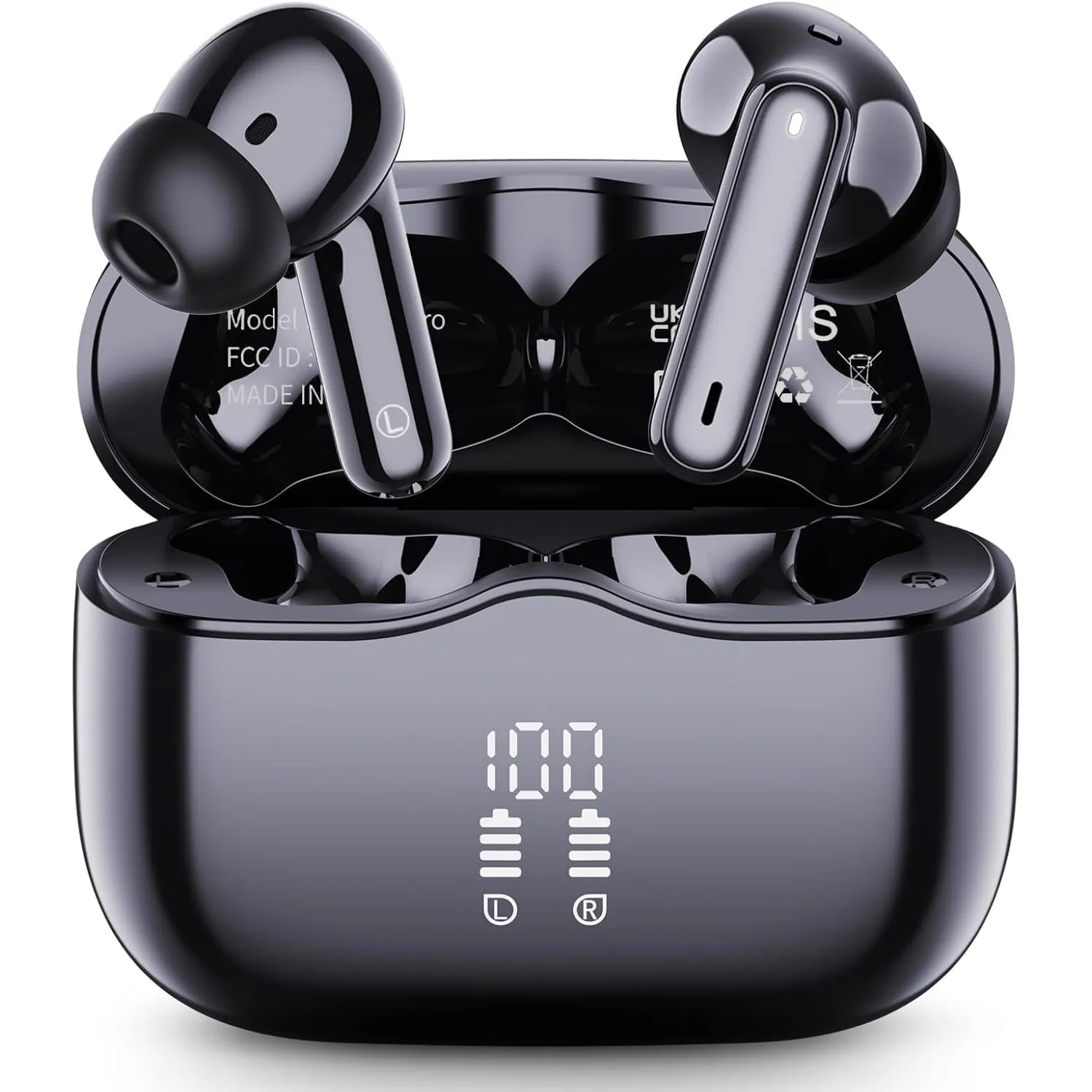 Bluetooth Kopfhörer, 2026 Kopfhörer Kabellos Bluetooth 5.4 mit 4 ENC Noise Cancelling Mics, HiFi Stereo 40Std Kabellose…