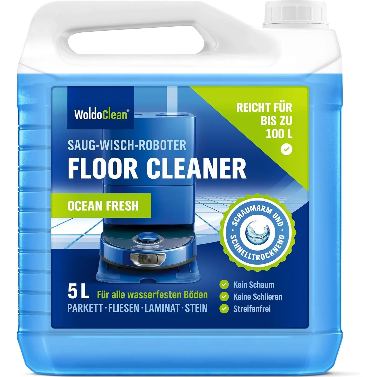 WoldoClean Wischroboter Reinigungsmittel Konzentrat - 5L Floor Cleaner