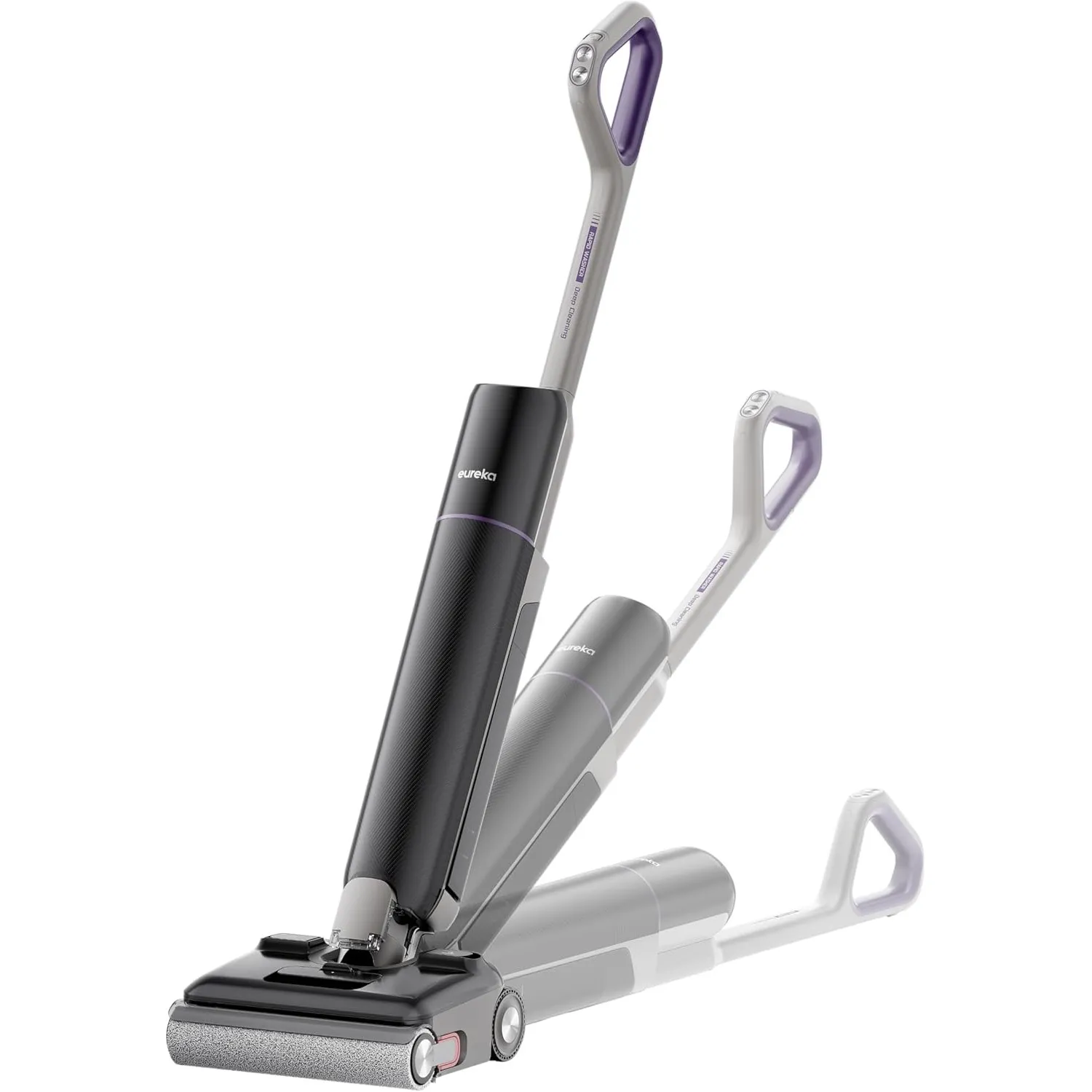 Eureka FloorShine 830 Nass Trockensauger Akku für Hartböden, 24.000 Pa Saugwischer 180° Flachliege, Anti-Tangle 3,0, Se…