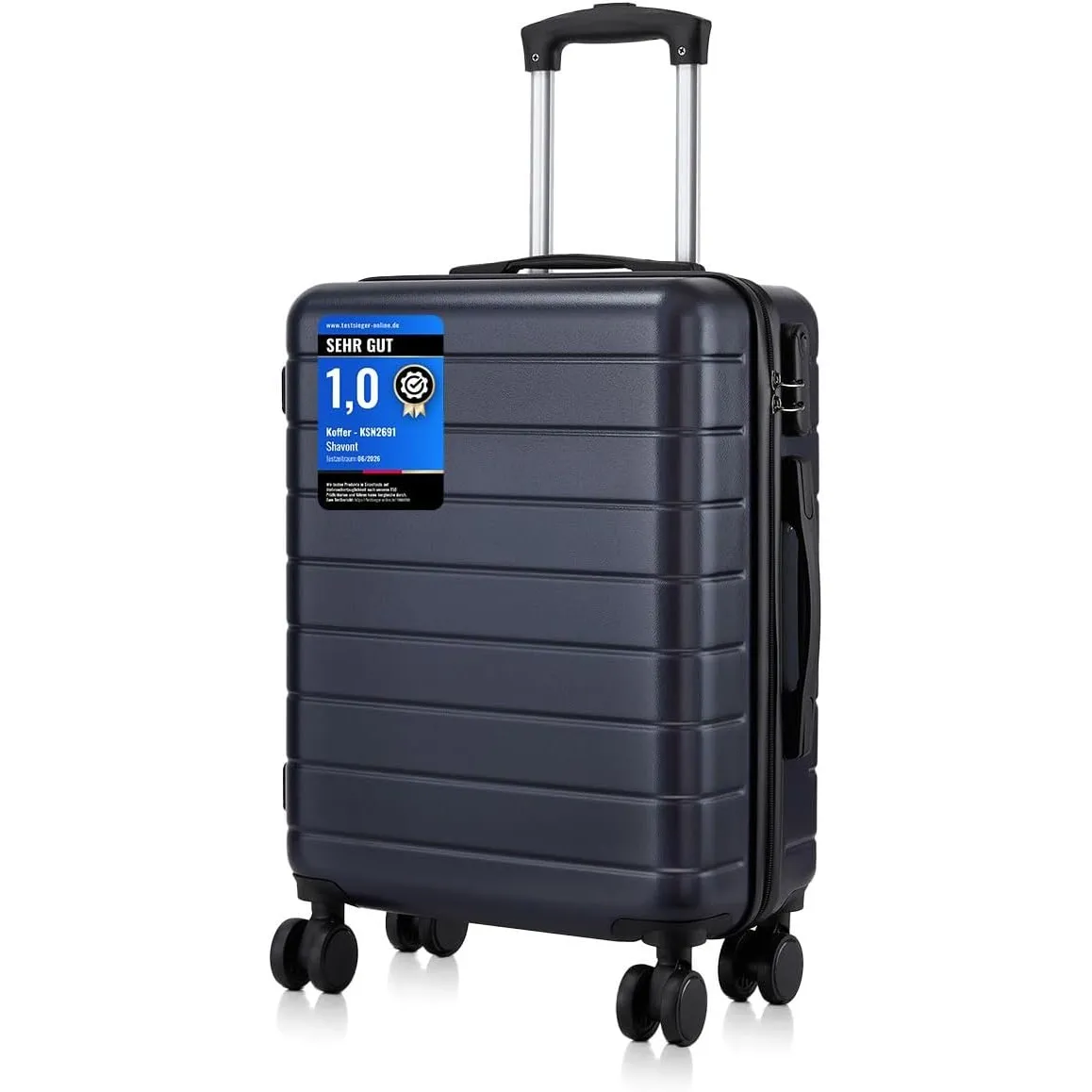 Handgepäck Koffer 55x40x20 cm, Ryanair Kabinentrolley mit 4 Rollen