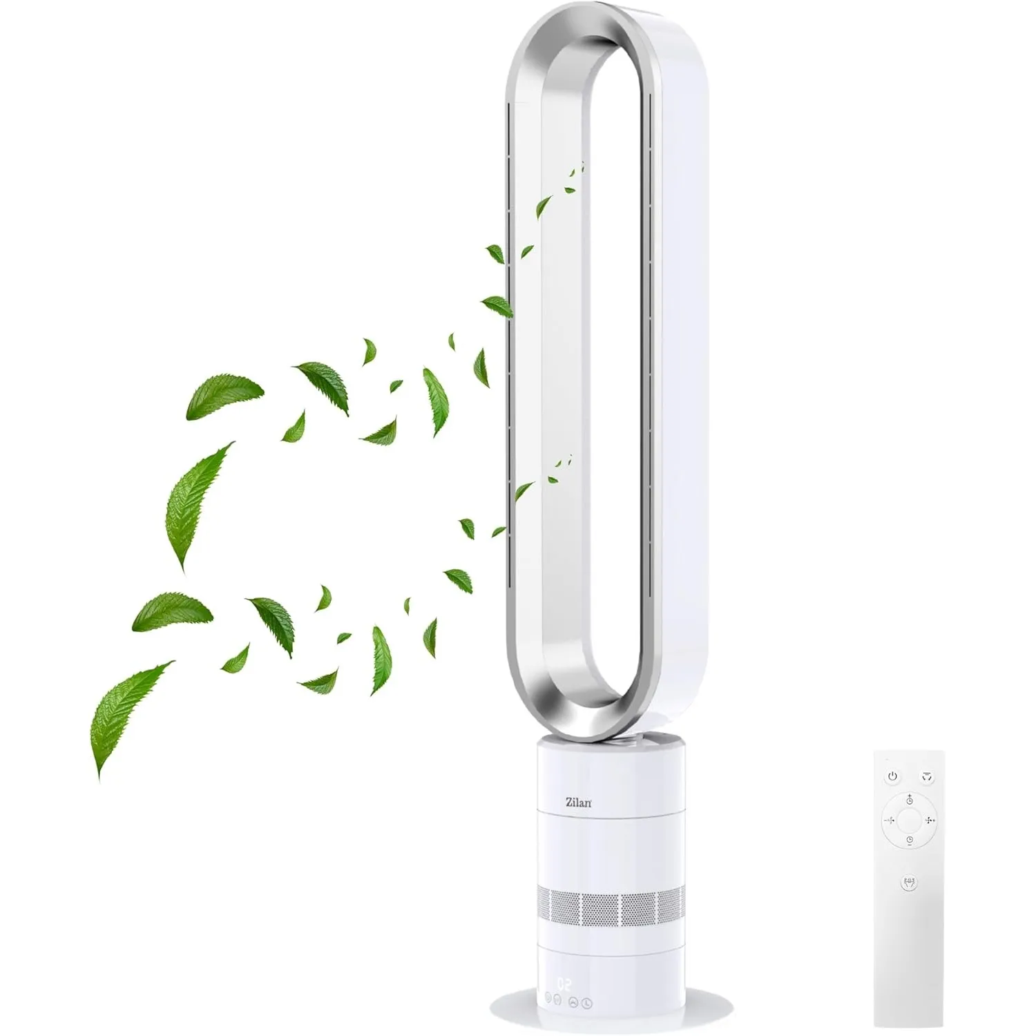 Zilan Turmventilator leise mit Fernbedienung – energiesparender BLDC Motor Standventilator mit Kühlung - Säulenventilat…