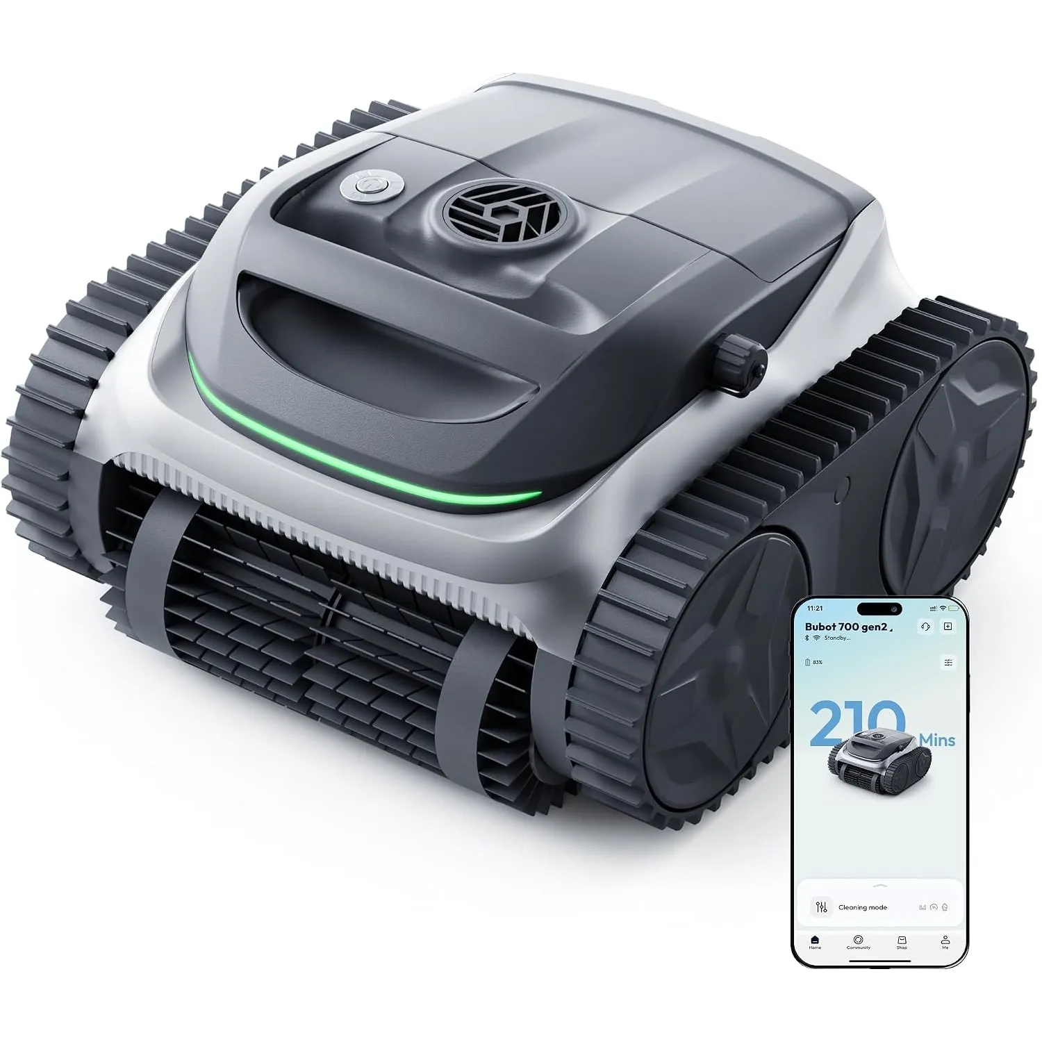 (2026 Neu) Bubot 700 Gen2 Kabelloser Poolreiniger Akku bis 210 Min Laufzeit