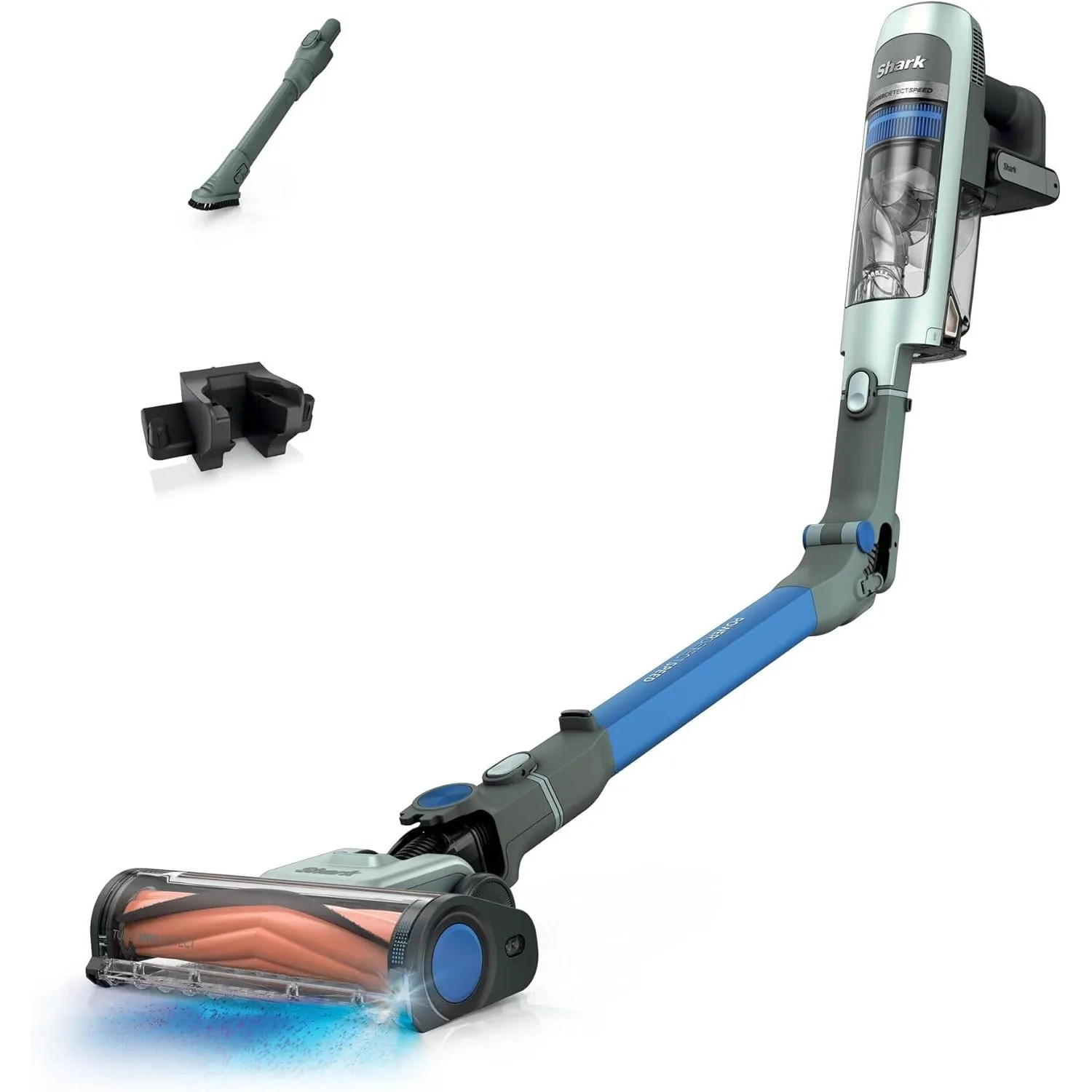 Shark PowerDetect Speed Akku-Staubsauger, Reverse Clean, Salbeigrau
