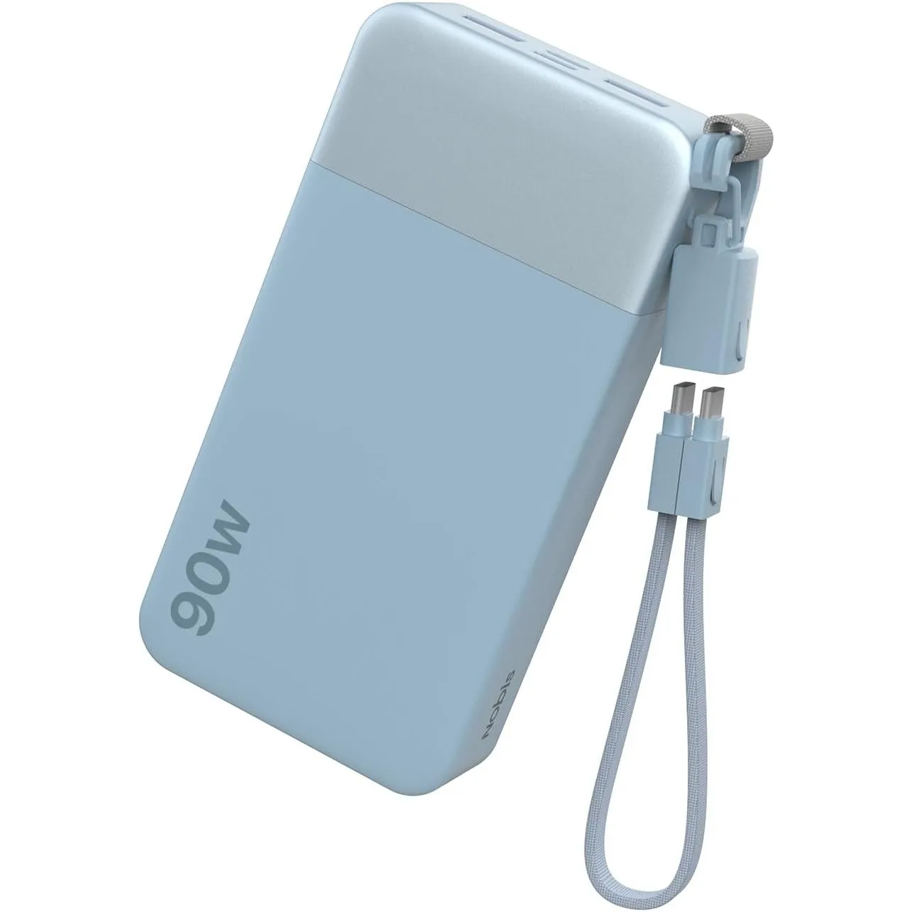 NOBIS Powerbank 20000mAh 90W Power Bank Mit Abnehmbarem Kabel