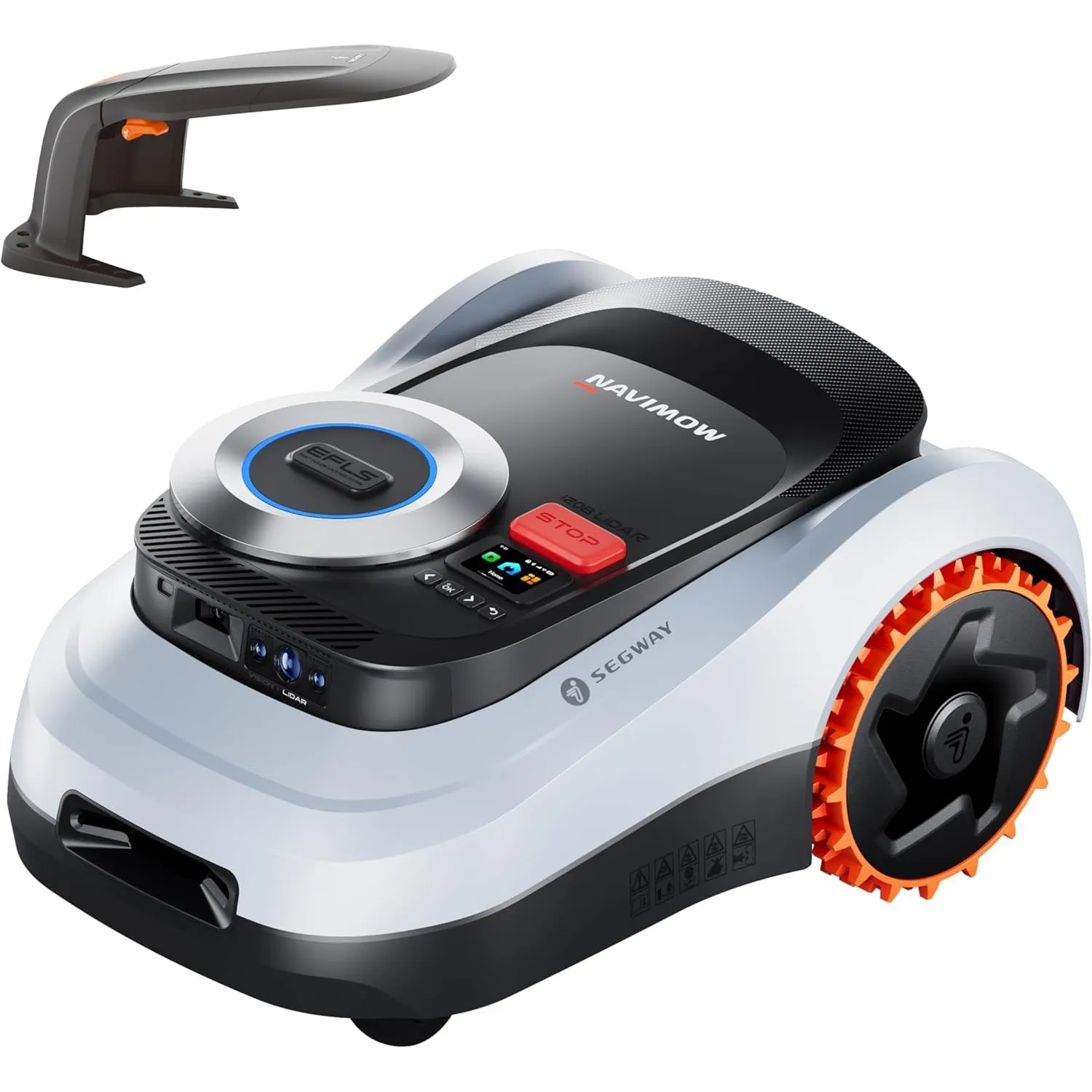 Segway Navimow i208 LiDAR Mähroboter ohne Begrenzungskabel + Garage M (separater Versand) für 800 m², bis 45% Steigung,…