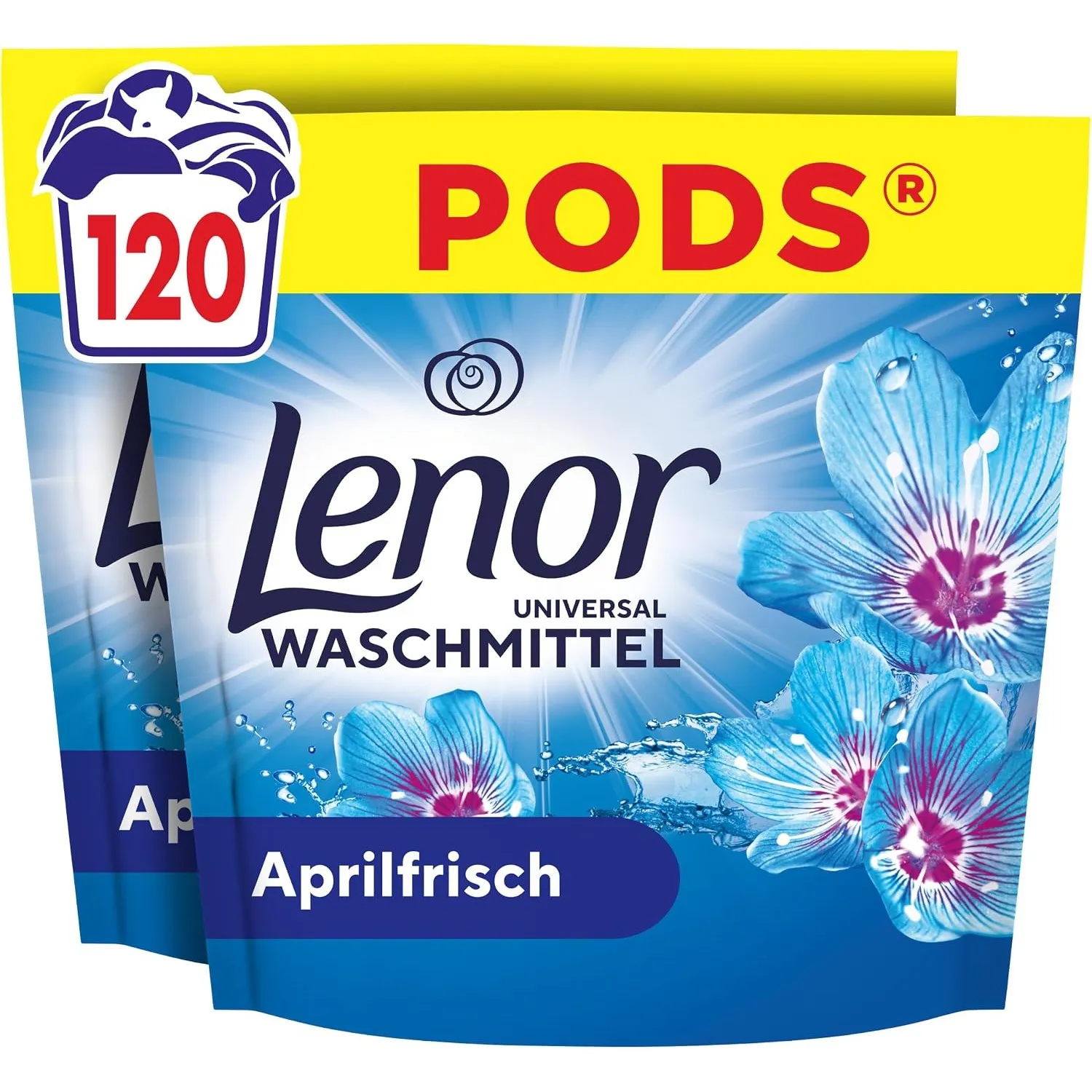 Lenor Pods Aprilfrisch Waschmittel, 120 Wäschen