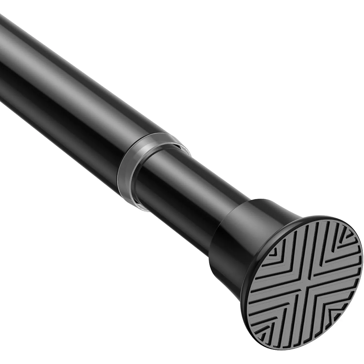 Klemmstange Gardinenstange ohne Bohren 78-194cm Ø22mm, Schwarz