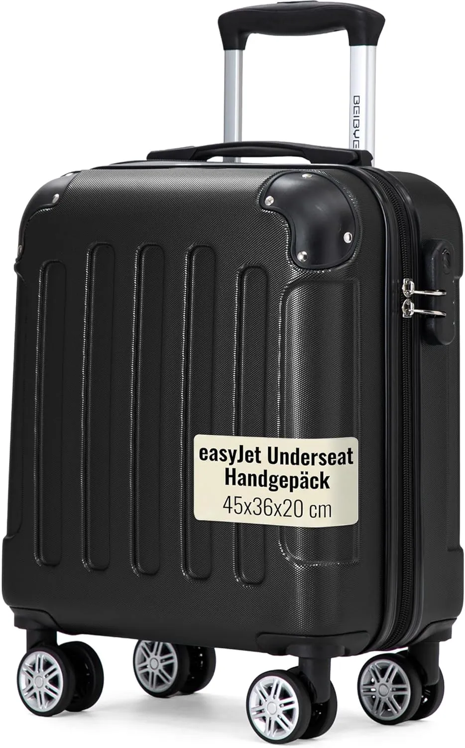 BEIBYE Hard Shell Suitcase Trolley Suitcase Travel Suitcase Security Combination Lock Twin Wheel ABS Material Hand Lugg…