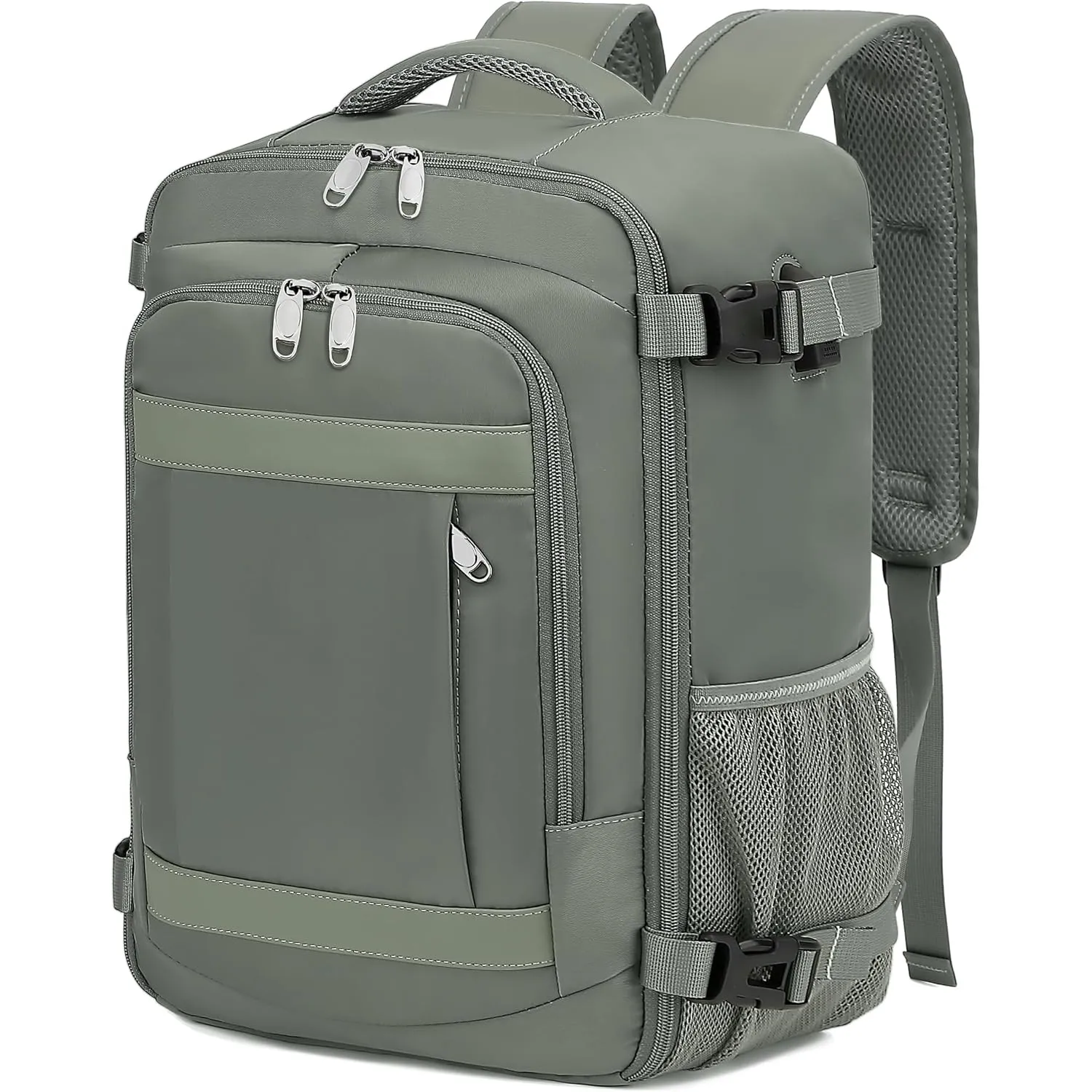 Handgepäck Rucksack 40x30x20 cm Ryanair EasyJet 24L Laptop Travelite Reiserucksack für Flugreisen,Grün