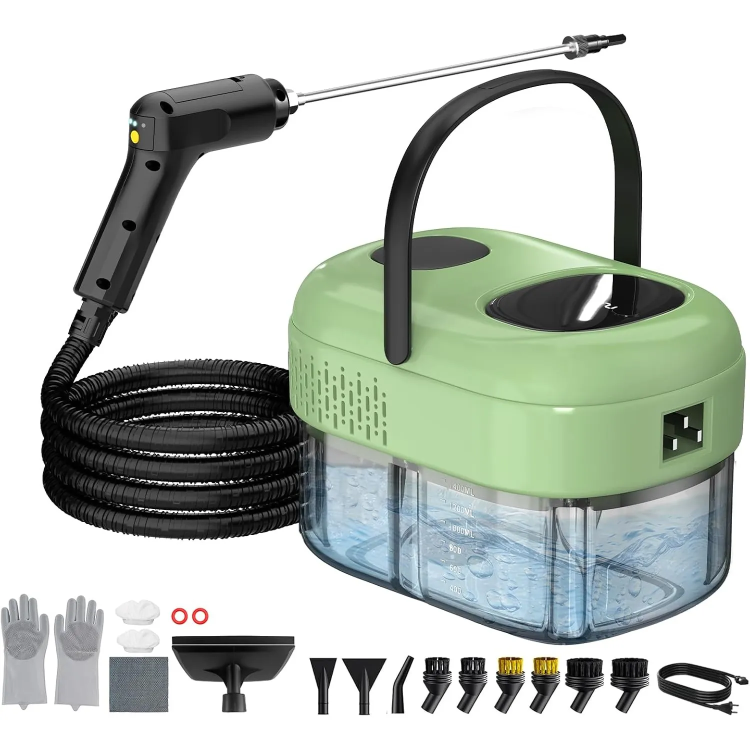 Granarbol 2500W Dampfreiniger Handgerät für alles,15s Heizung, 3 stufig