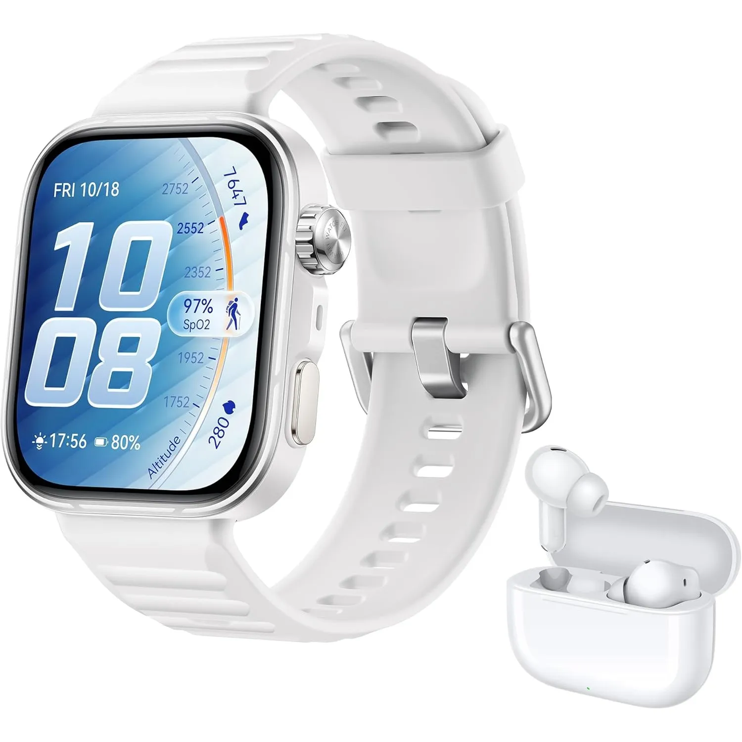 HUAWEI Watch FIT 5 Pro Smartwatch+FreeBuds SE 4 Weiß, GPS, Fitness Tracker mit EKG & Schlaftracker, 1,92" Display, NFC-…