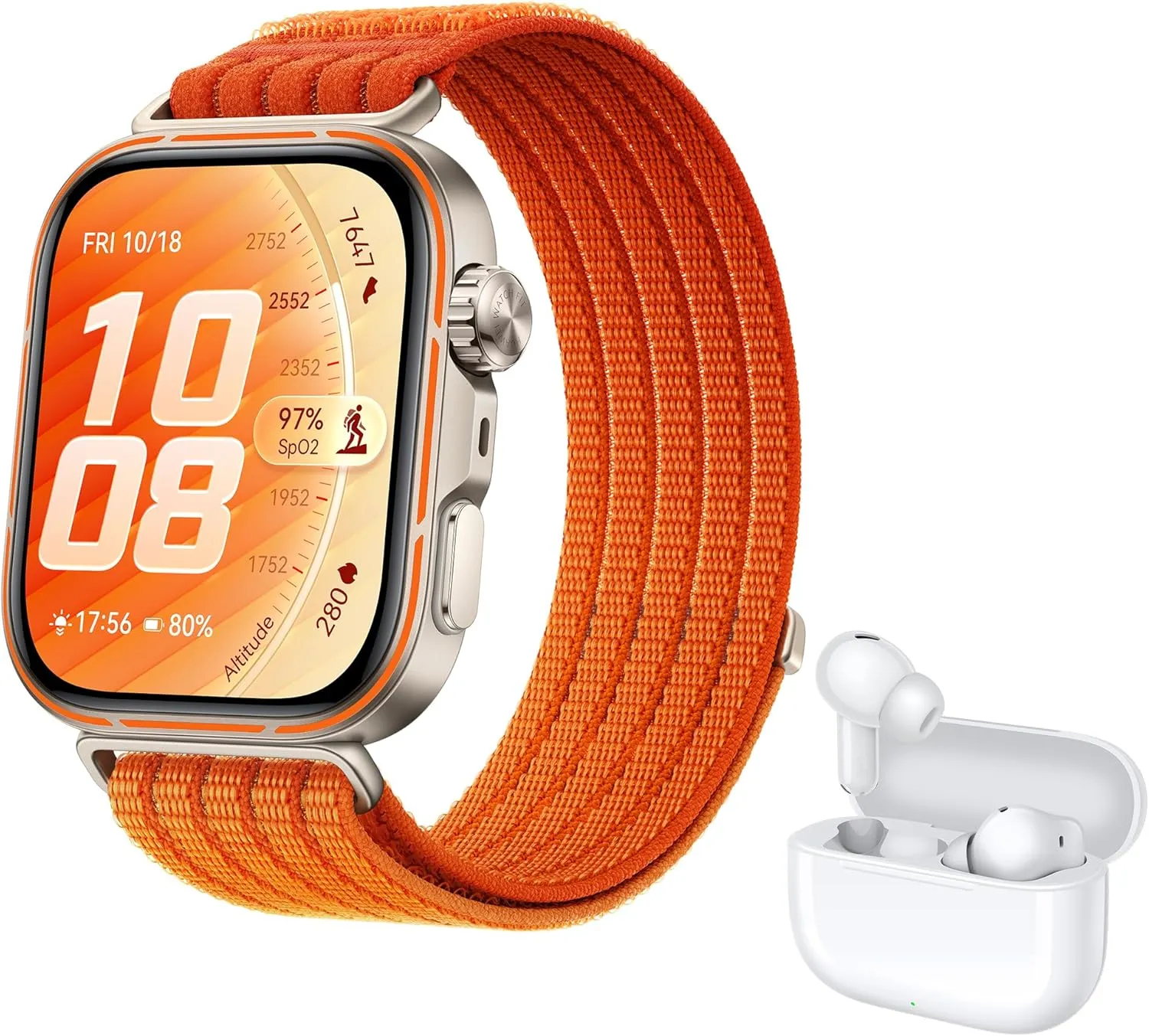 HUAWEI Watch FIT 5 Pro Smartwatch+FreeBuds SE 4 Weiß, GPS, Fitness Tracker mit EKG & Schlaftracker, 1,92" Display, NFC-…
