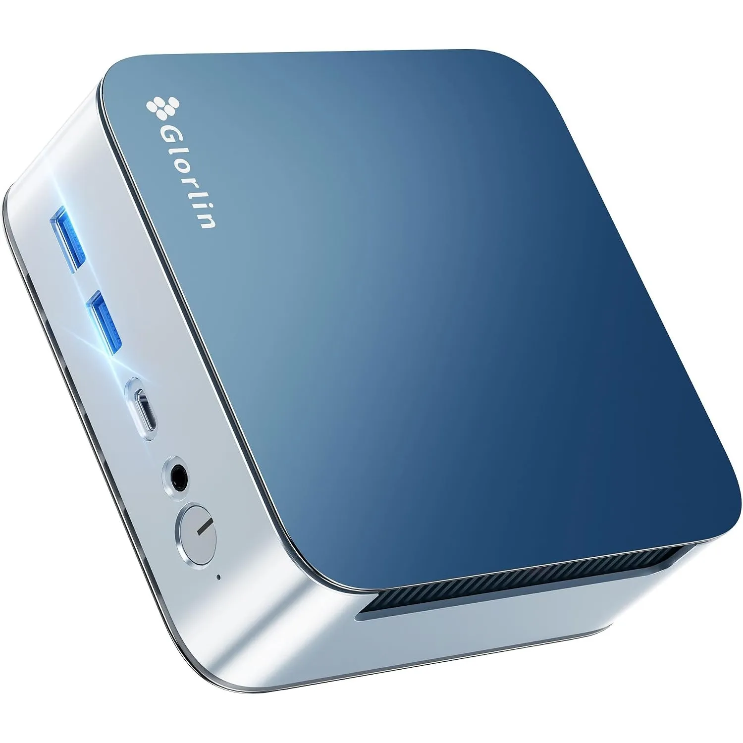 Glorlin GT103 Mini PC,AMD Ryzen 5 6600H (overtreft R7-7730U, Bis zu 4.5GHz),16GB LPDDR5(6400/MHz) 512GB NVMe SSD,Mini D…