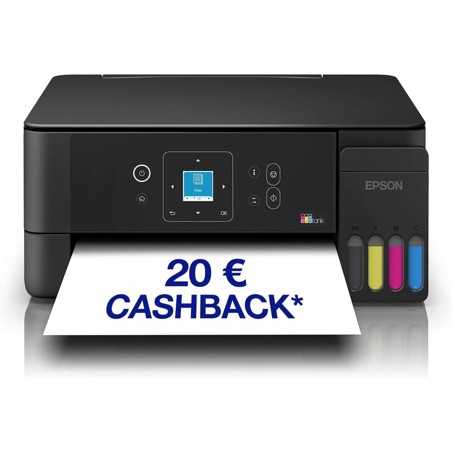 Epson EcoTank ET-2922 | Für vielbeschäftigte Haushalte | Wi-Fi | A4 | Drucken, Kopieren, Scannen | LC-Display | AirPrin…