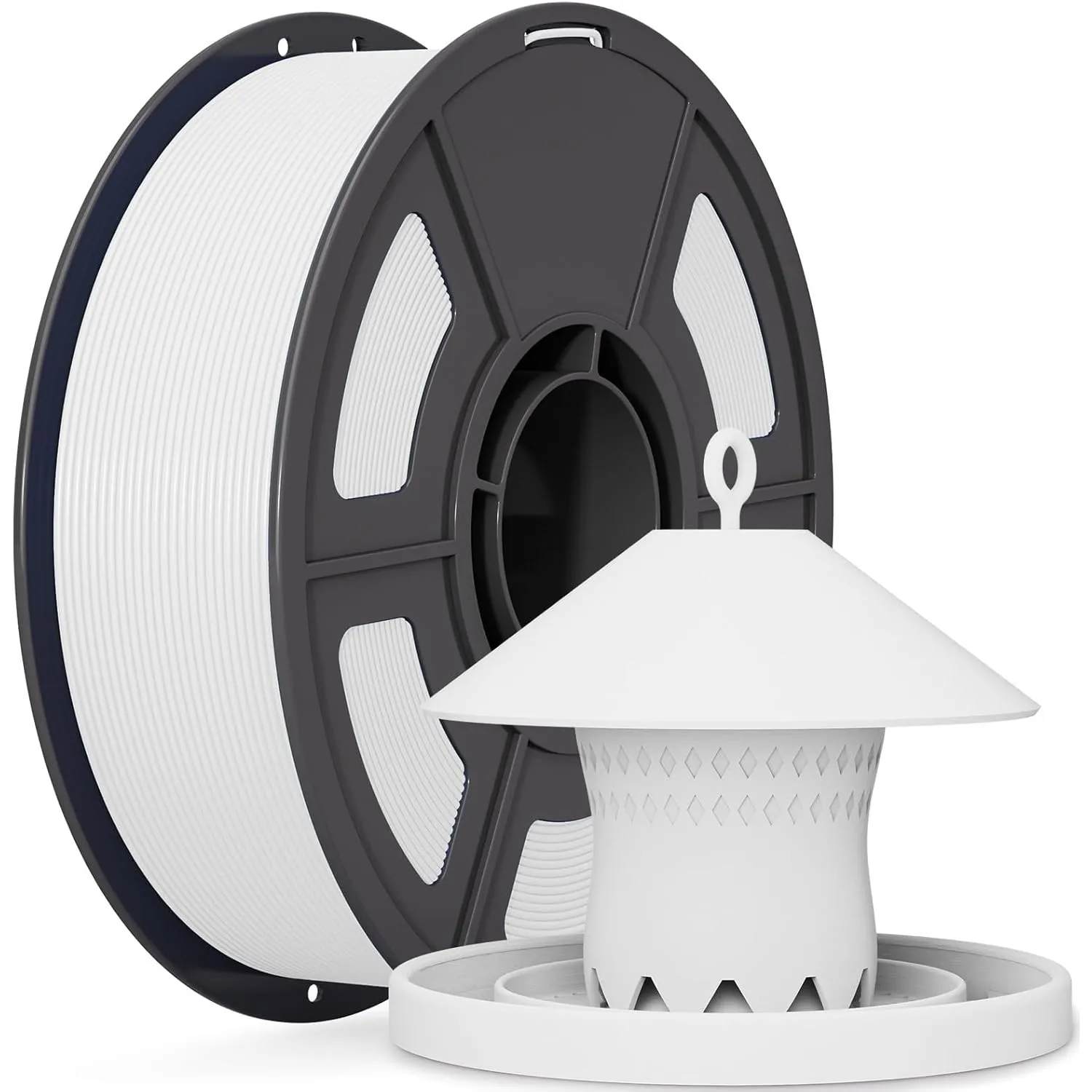 IEMAI ASA Filament 1.75mm 1Kg, 3D Drucker Filament ASA Weiß, UV-beständig, Hitzebeständig, Maßgenauigkeit+/-0,02mm