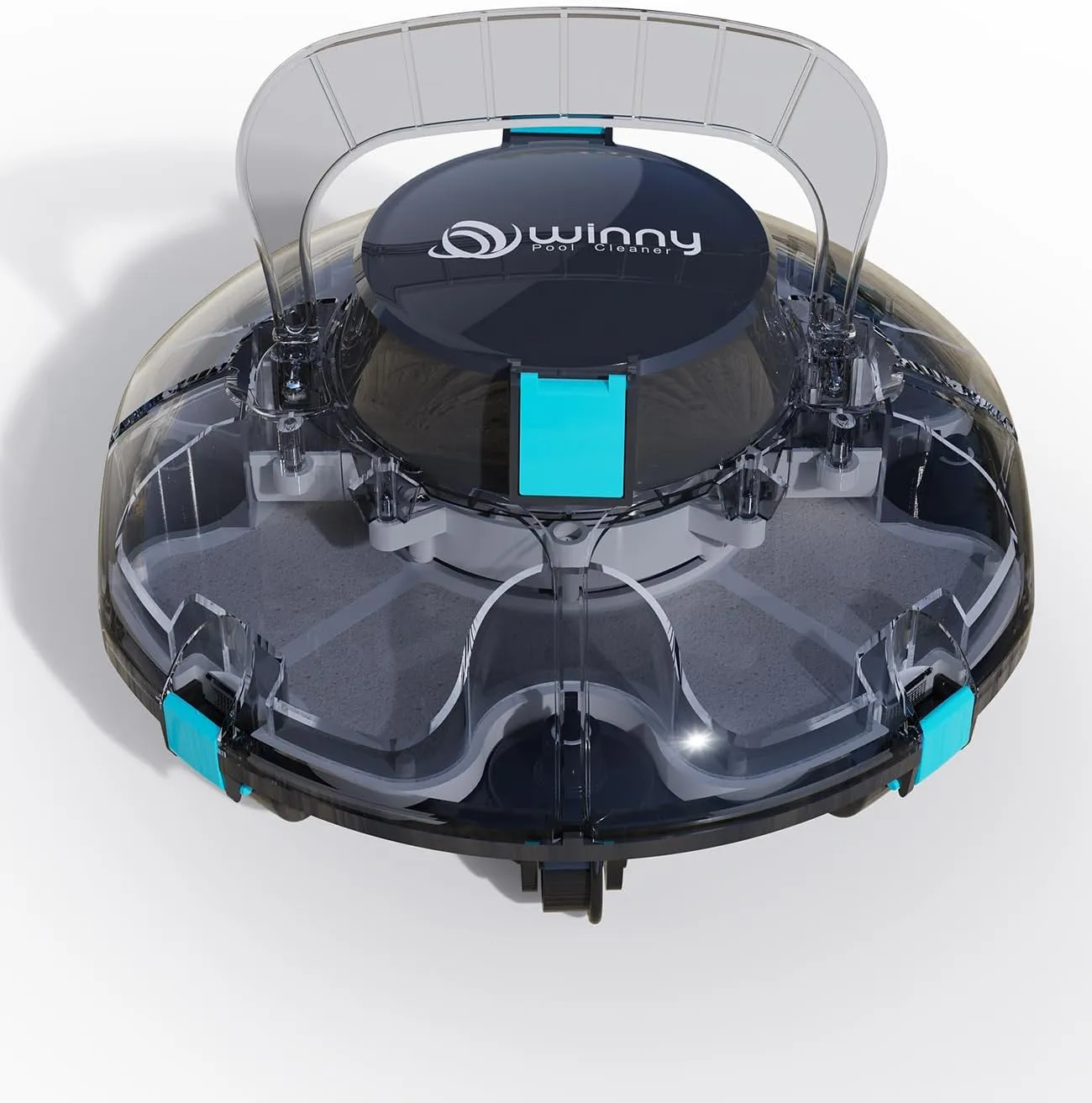 WINNY POOL CLEANER Winny 200P Poolroboter, Poolsauger kabellos mit Akku, 80 Min. Laufzeit, für Aufstellpools bis 60 m²,…