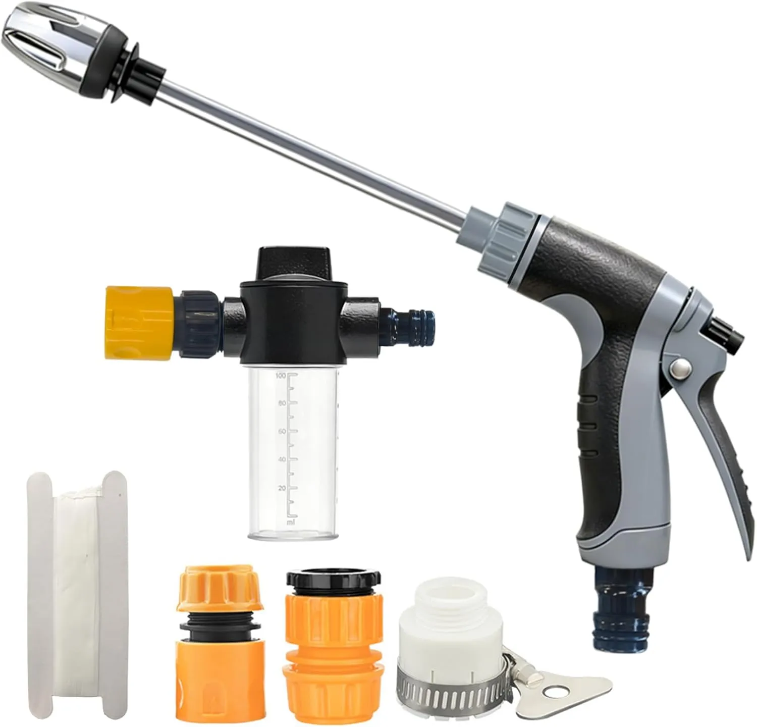 Jetteryx Hochdruckpistole, Jetterix Gartenbrause 360° Drehbare Düse, Regulierbarer Wasserdruck, Power Jet Hochdruckdüse…