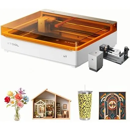 xTool M2 10W mit CMYK und RA3 Lite, Klasse 1 Graviermaschine für Zuhause