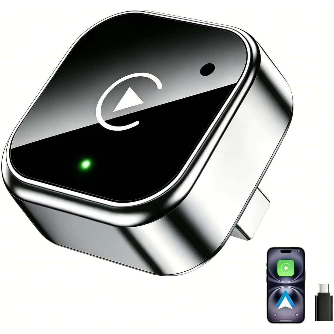 2 in 1 Wireless CarPlay Adapter, 5,8GHz Wi-Fi Niedrige Latenz, Stabile Verbindung für Verkabelte Werksautos