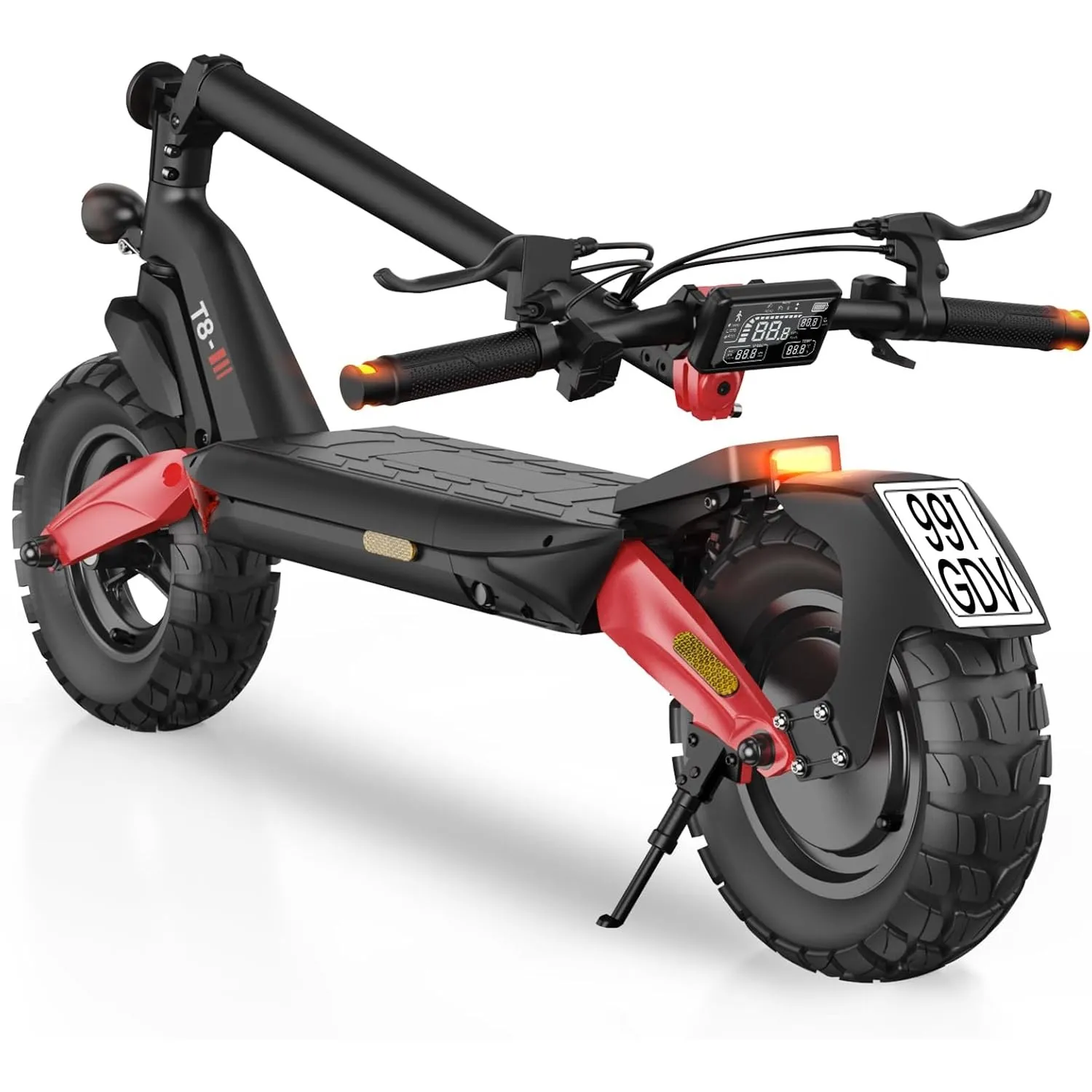 E Scooter mit Straßenzulassung,10 Zoll Elektroroller mit 12,5AH/15AH Batterie Max 70km Reichweite,Duales Bremssystem Un…