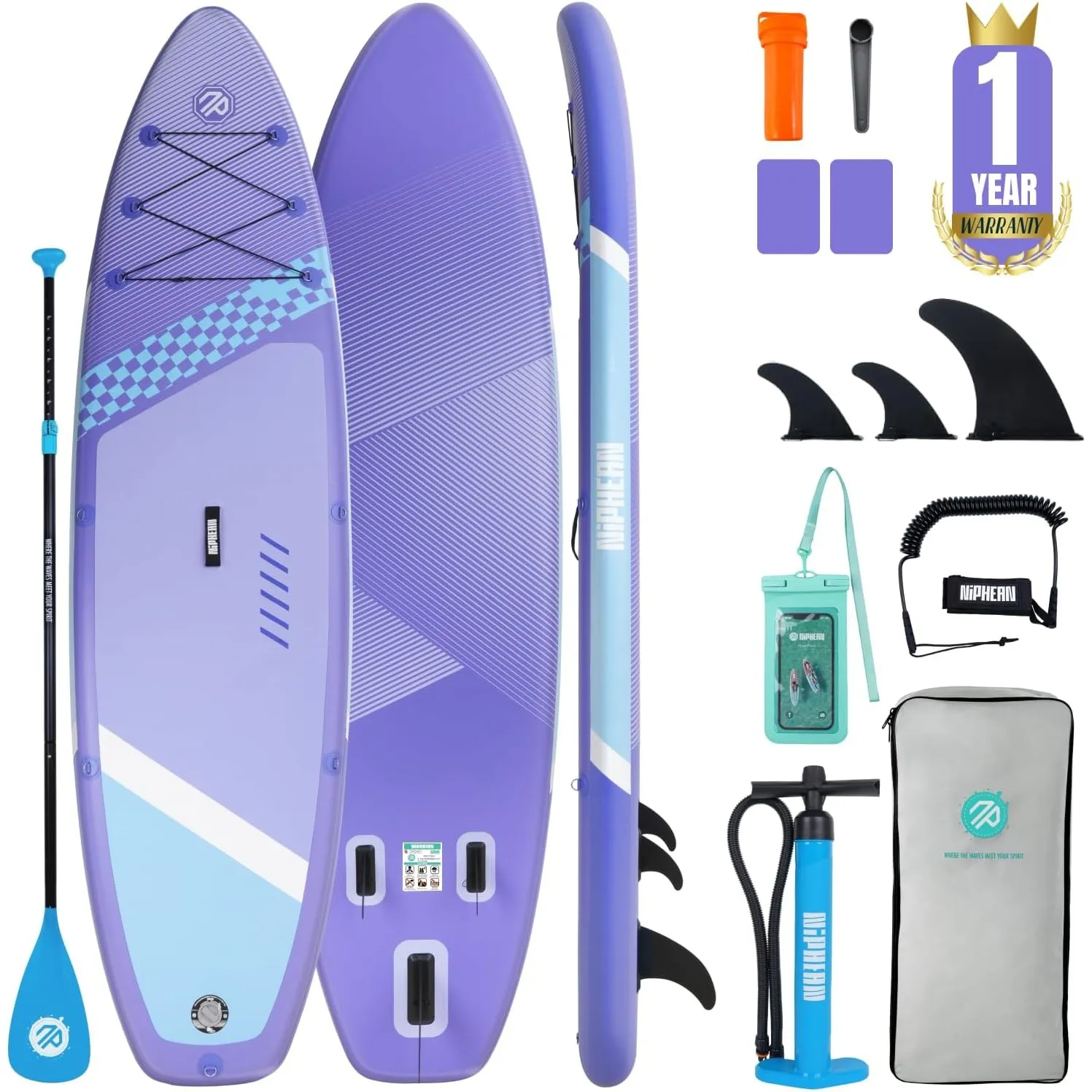 Niphean Stand up Paddling Board mit Sitz und Sup Board Zubehör