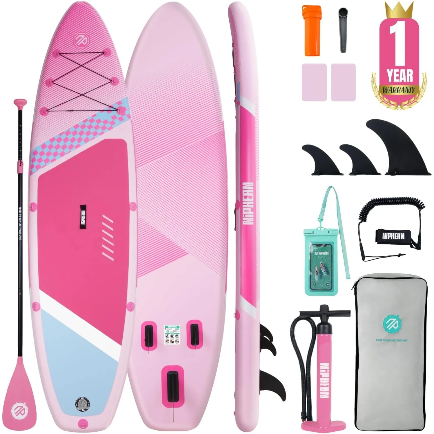 Niphean Stand up Paddling Board mit Sitz und Sup Board Zubehör