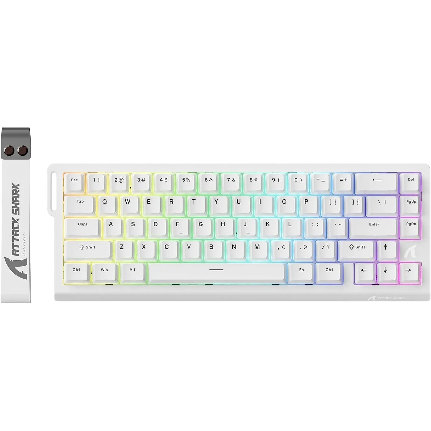 ATTACK SHARK X68 HE 8000Hz Rapid Trigger-Tastatur, 0,01mm RT-Genauigkeit, Kabelgebundene RGB 60% Gaming-Tastatur mit Ma…