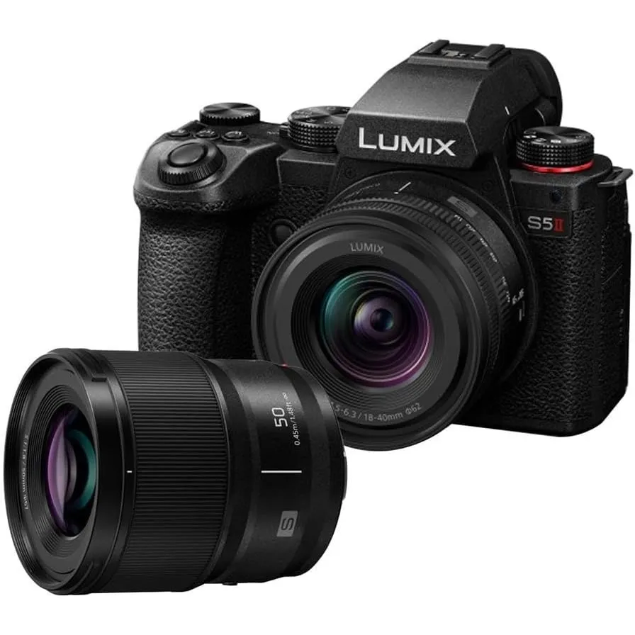 Panasonic LUMIX S5II Spiegellose Vollformatkamera Twin Lens Kit