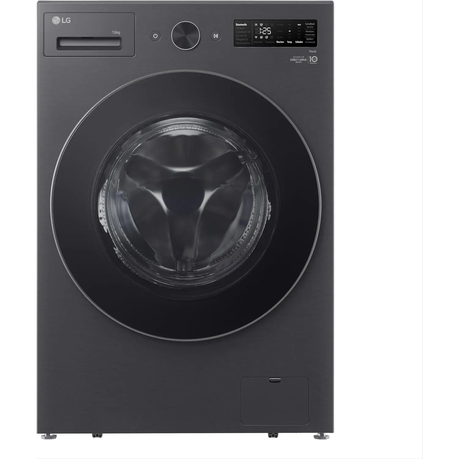 LG F0WNT162B Waschmaschine (16 kg, Energieklasse A, 1.000 U/Min.) mit AI Wash, TurboWash 360, Inverter Direct Drive, gr…