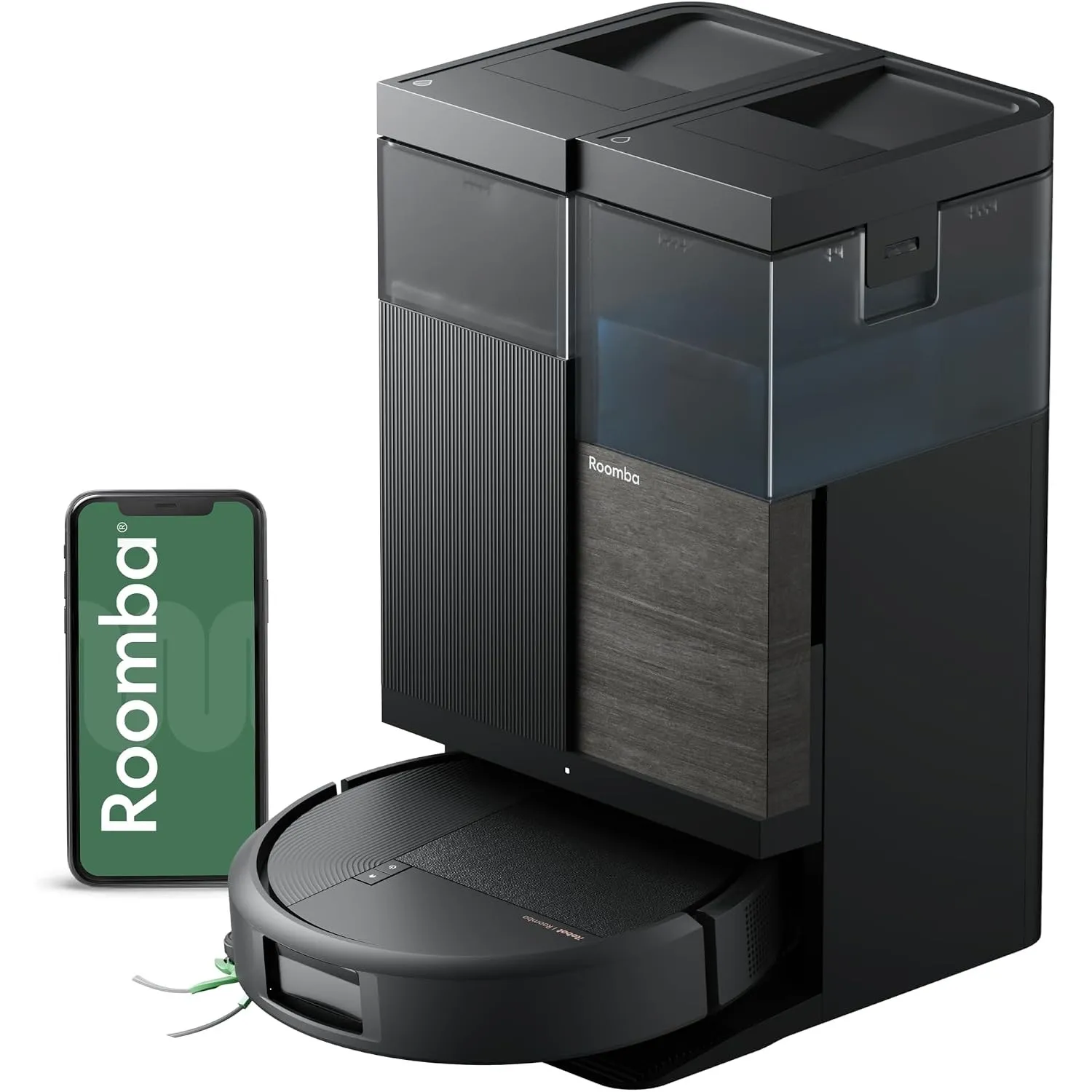 iRobot Roomba Plus 576 Saugroboter, AutoWash Basis, Heißwasser-Wischmopp