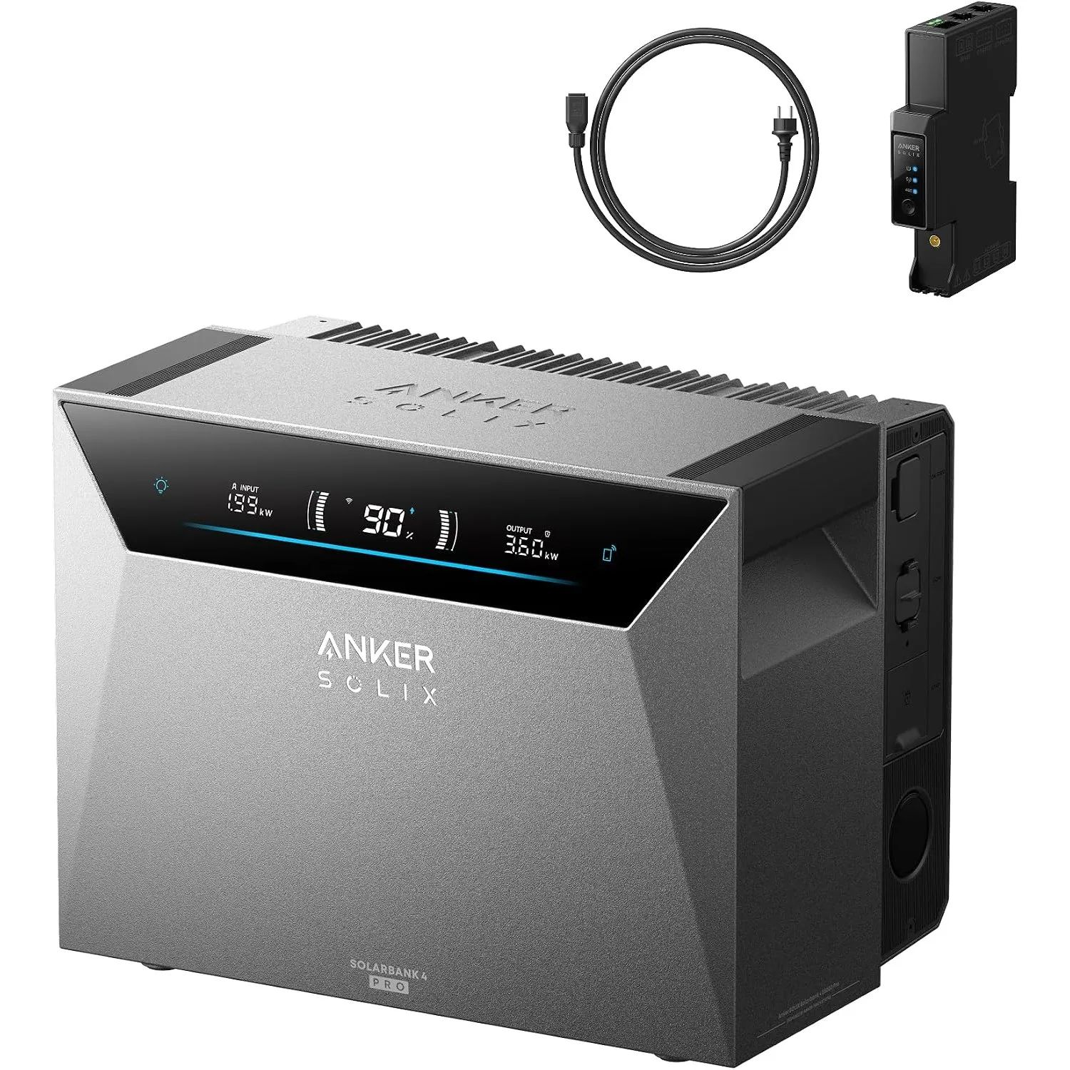 Anker SOLIX 4 Pro Solarbank+Smart Meter Gen2, Balkonkraftwerk mit Speicher